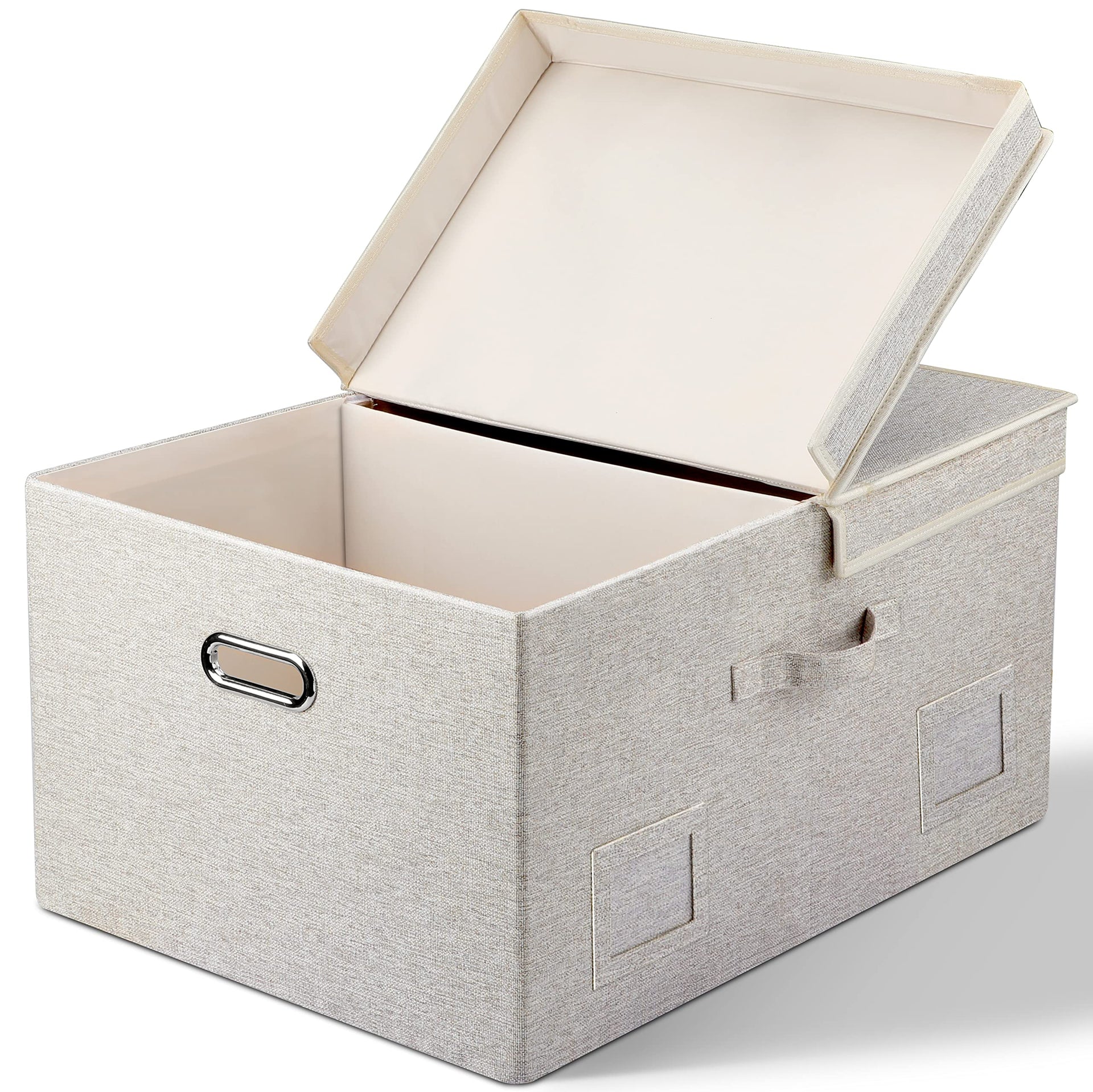 Storage Bins with Lids Fabric Closet Organizers Cubes Office Organization