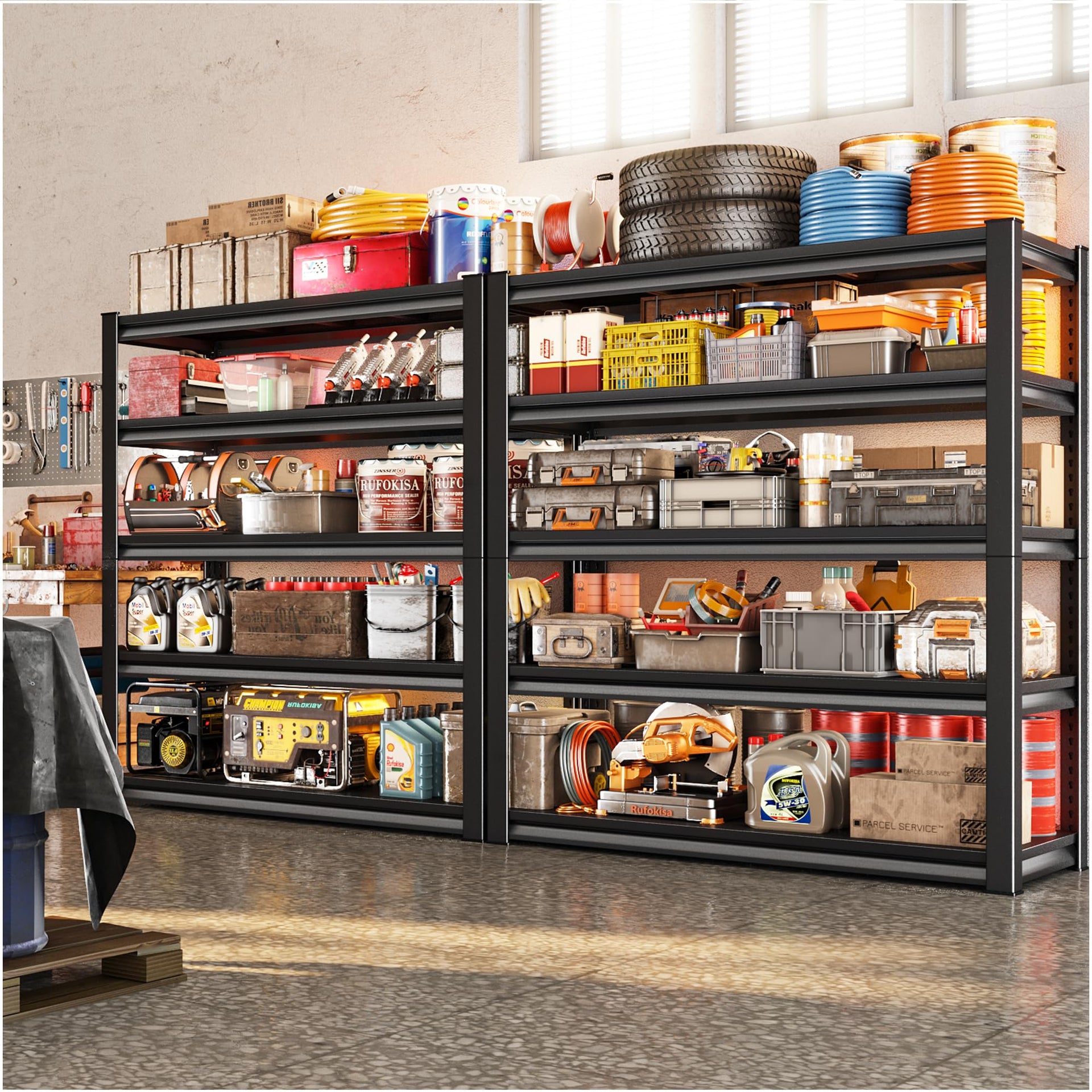 48" W Garage Shelving Heavy Duty