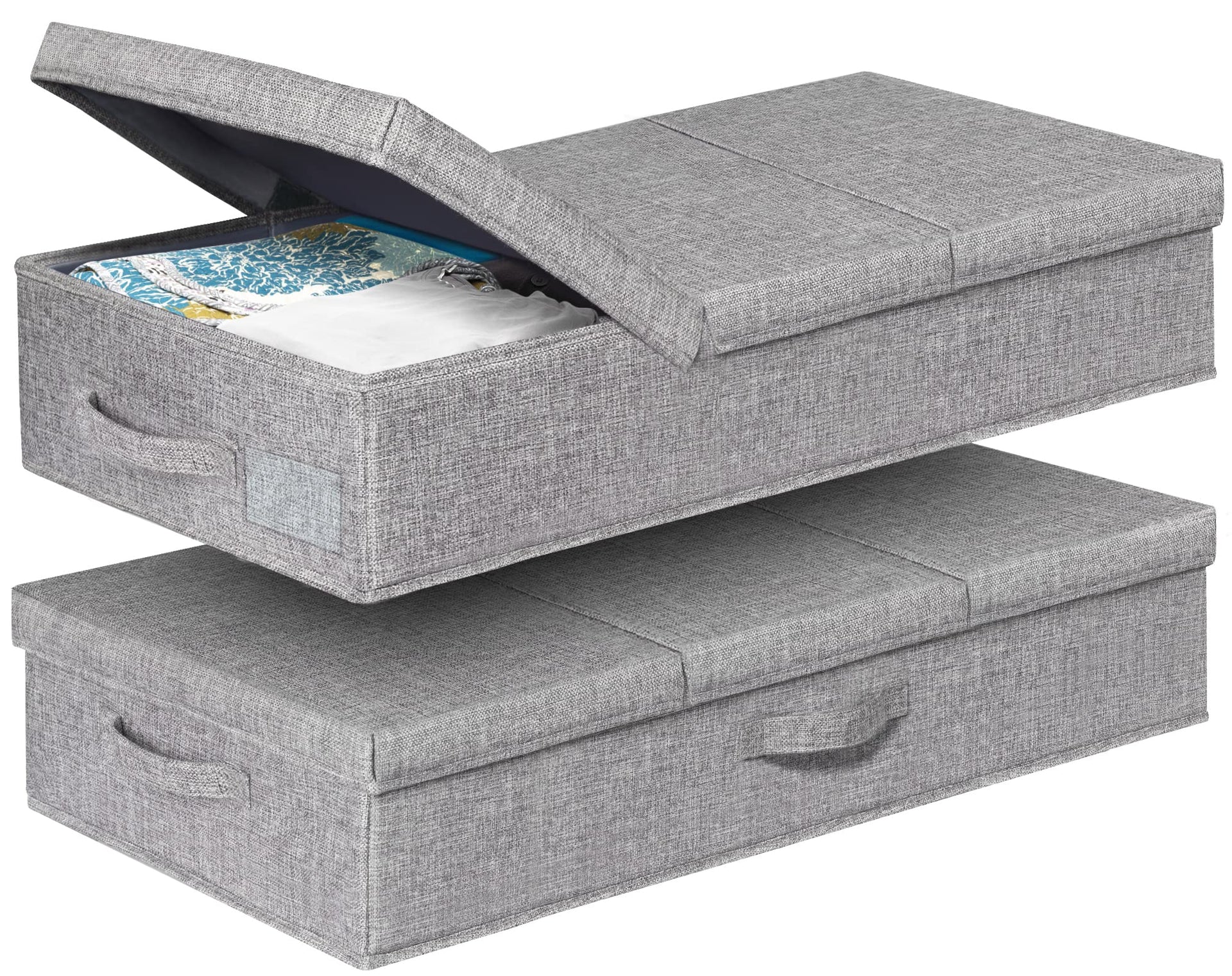 6 in Tall Under Bed Storage Containers with Lids