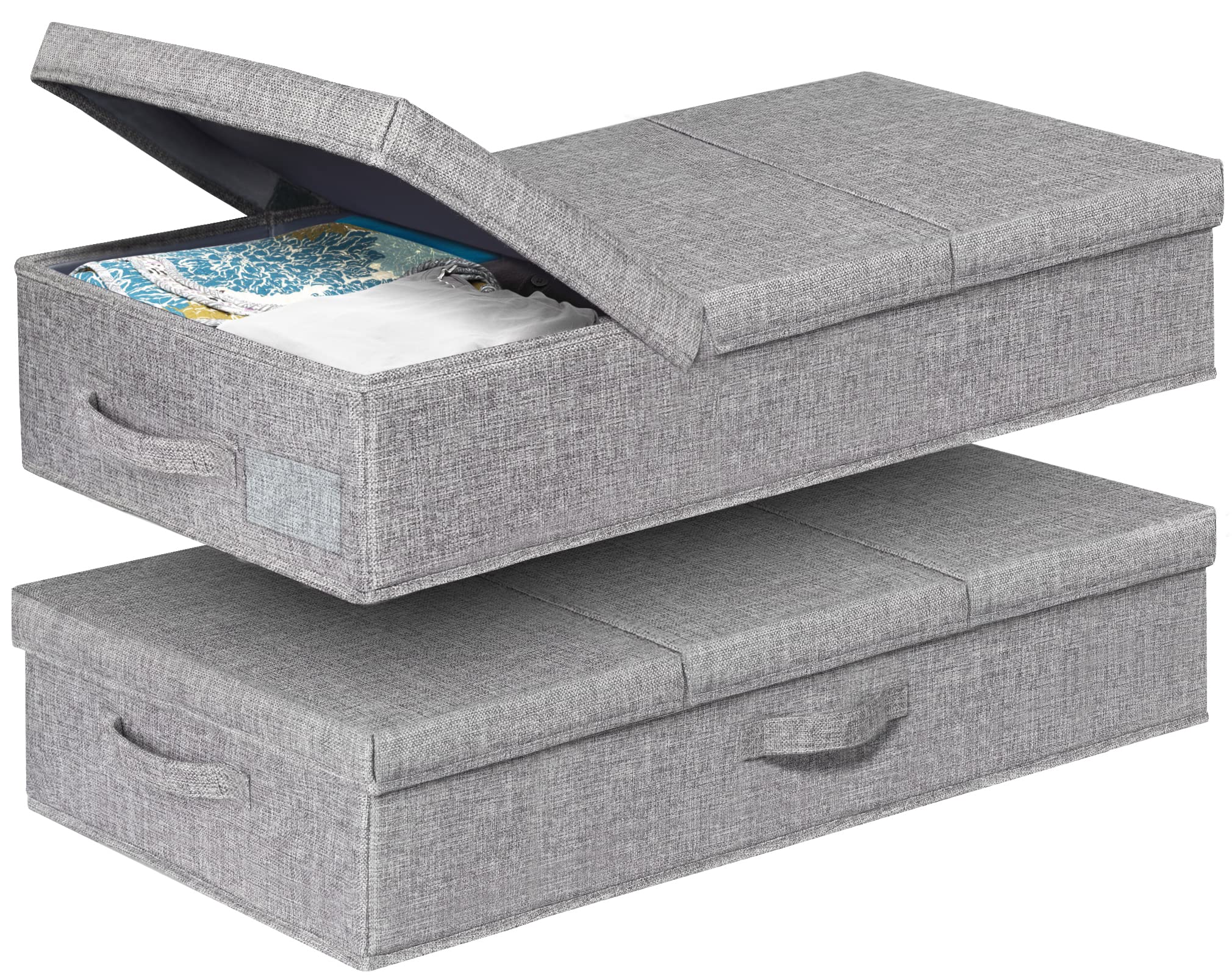 6 in Tall Under Bed Storage Containers with Lids