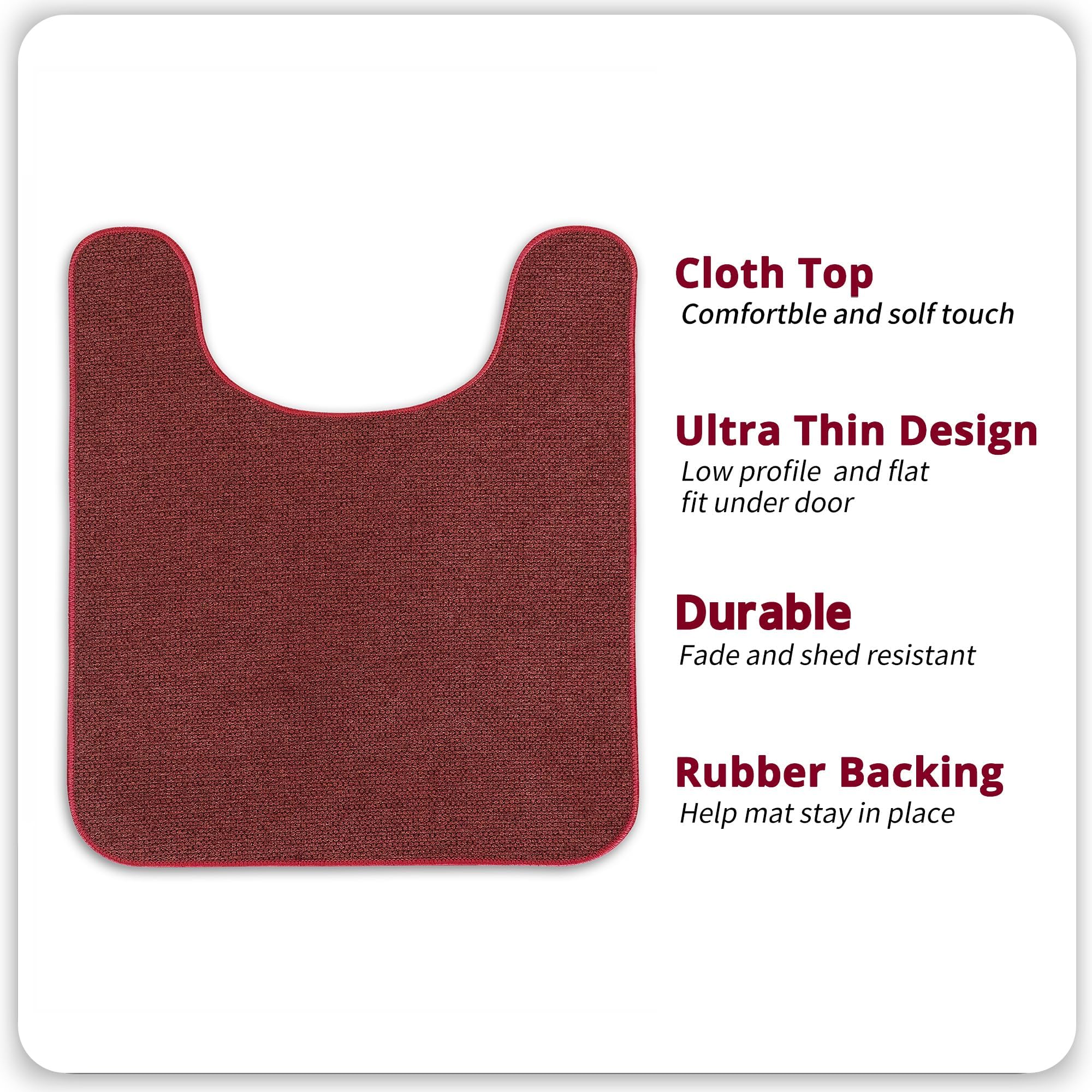Toilet Rugs U Shaped Bathroom Rugs (3 Sq Ft)