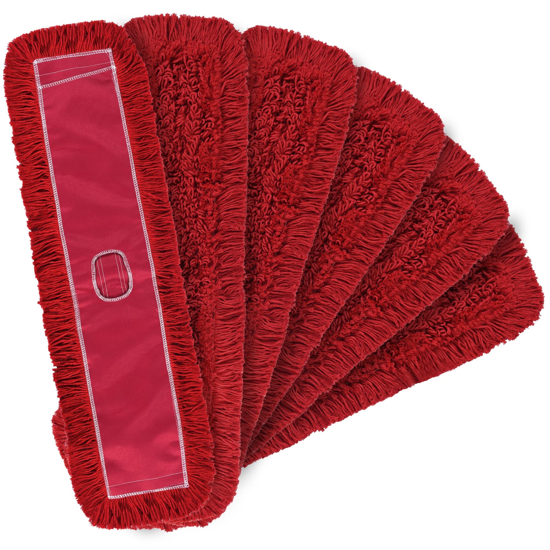 Matthew Cleaning 36'' Industrial Strength Cotton Dust Mop Refill Washable Replacement Heads for Residential & Commercial Use Fit Standard Dust Mop Frames (6 Count) - ModHome Supplies