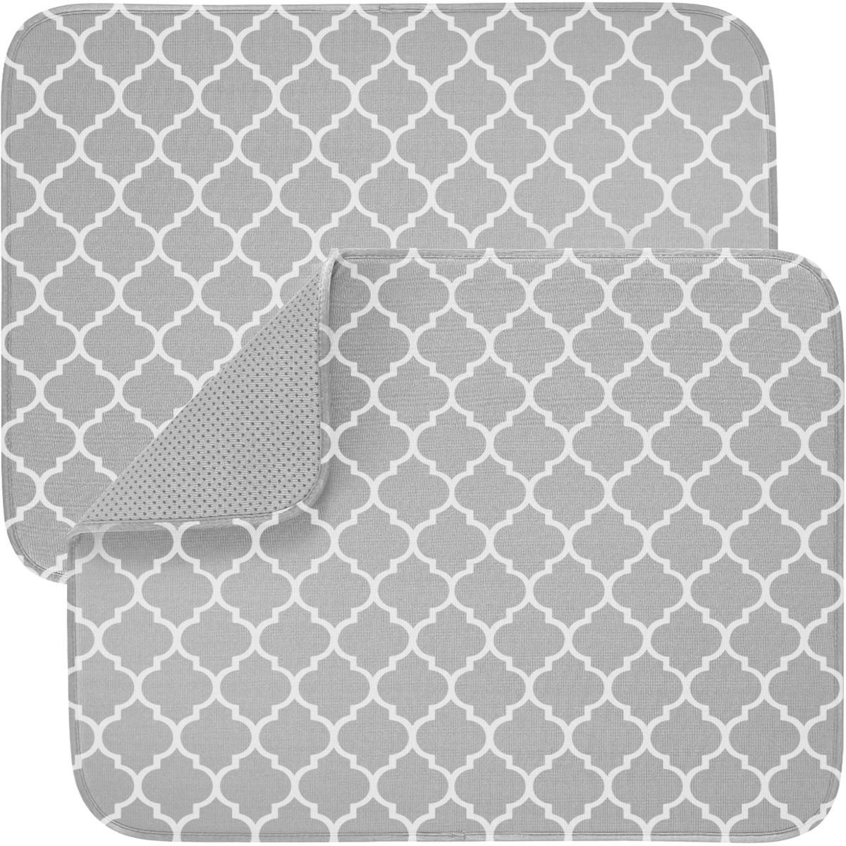 Ultra Water Absorbent Microfiber Dish Drying Mat (2 Count)