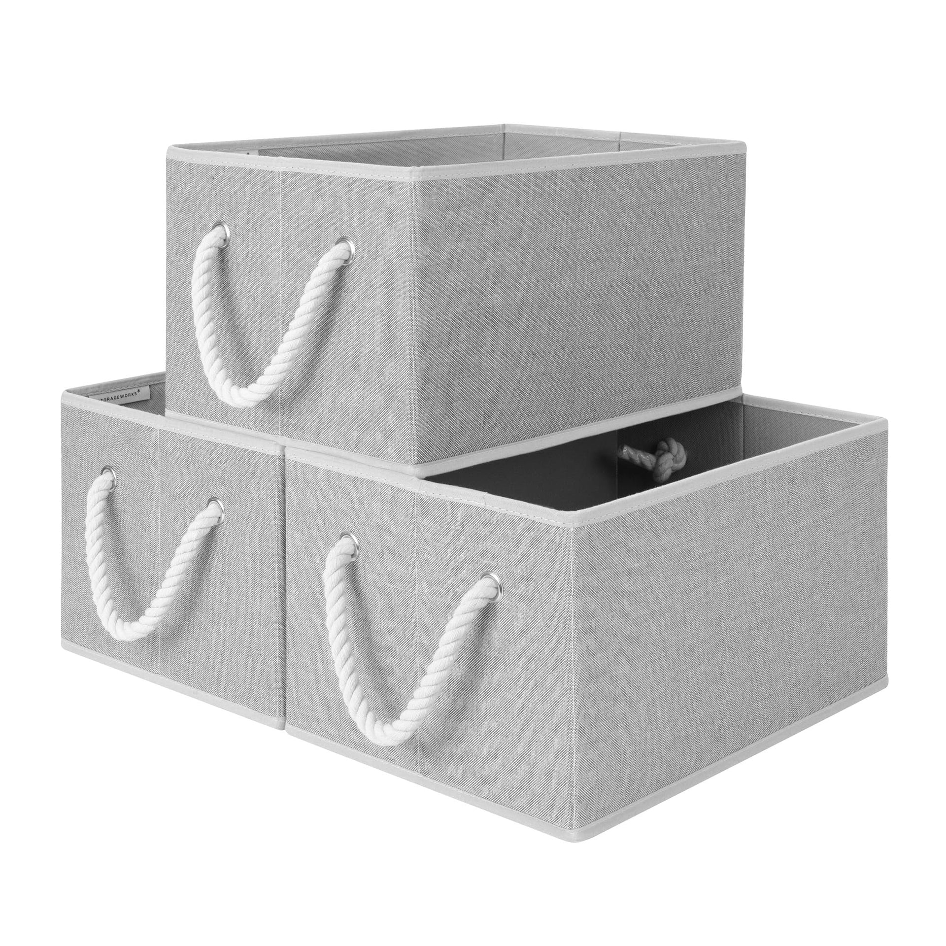 Storage Baskets for Shelves (3 Count)