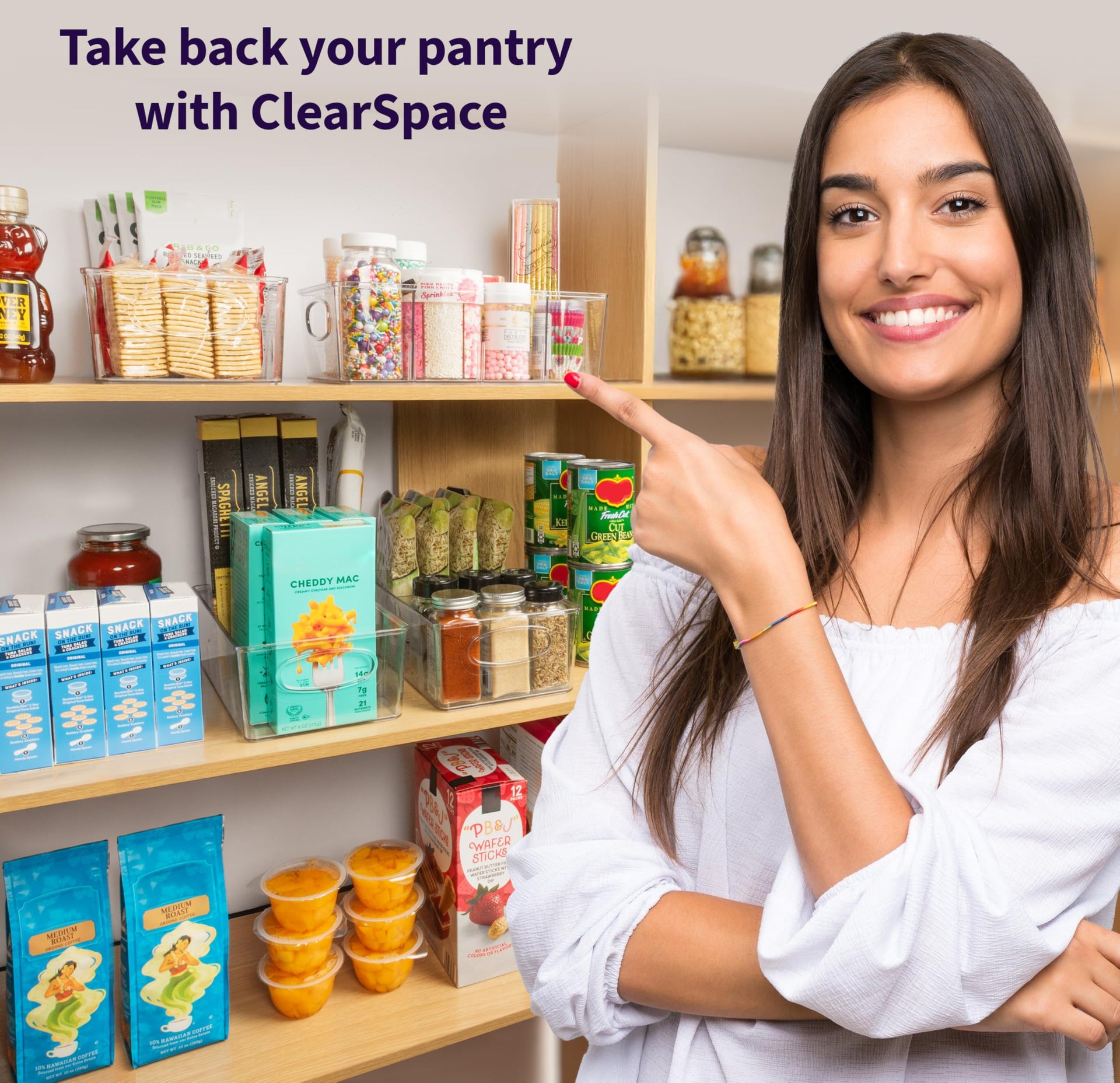 Pantry Organizers and Storage and Cabinet Organizer (2 Count)