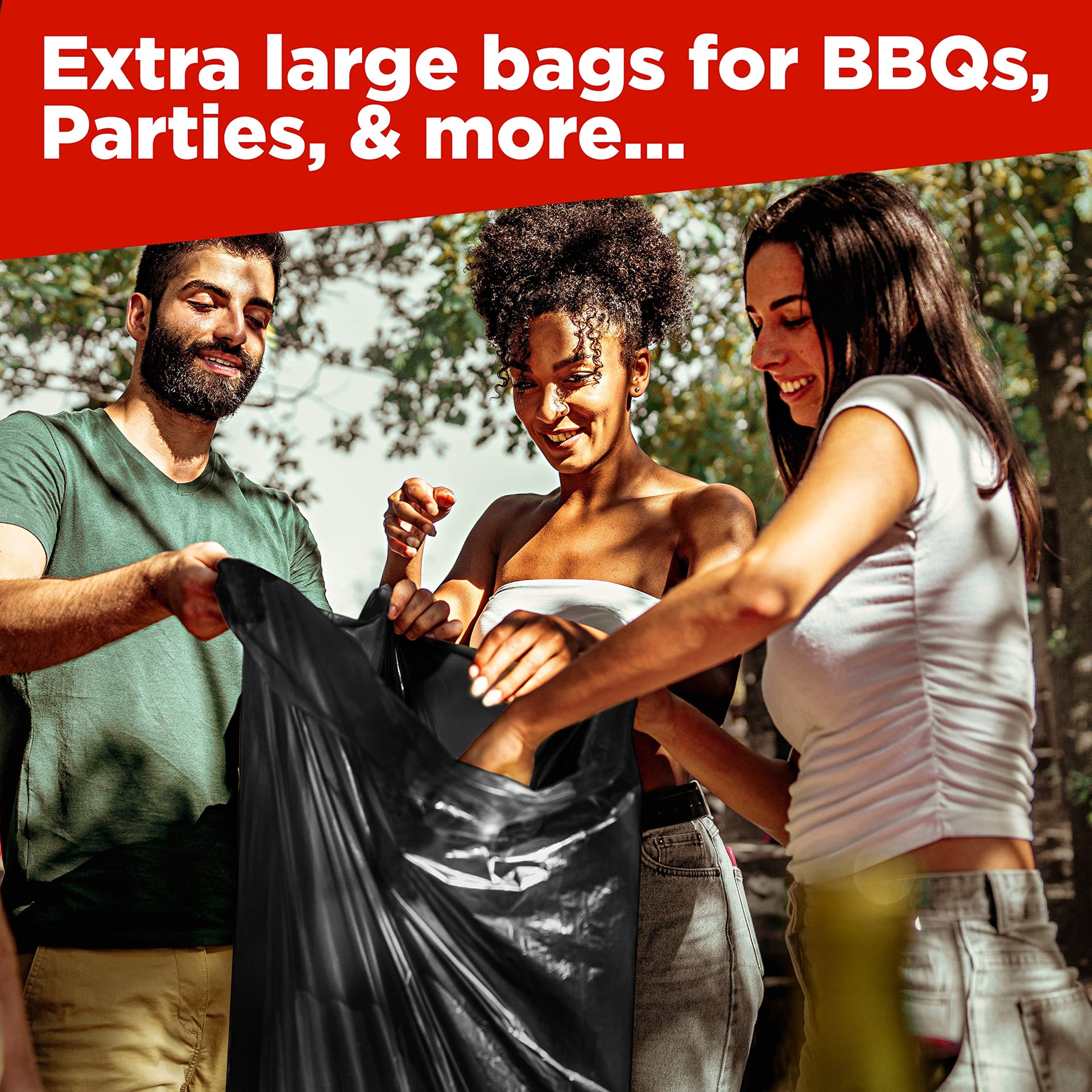 40 45 Gallon Trash Bags Heavy Duty (100 Count)