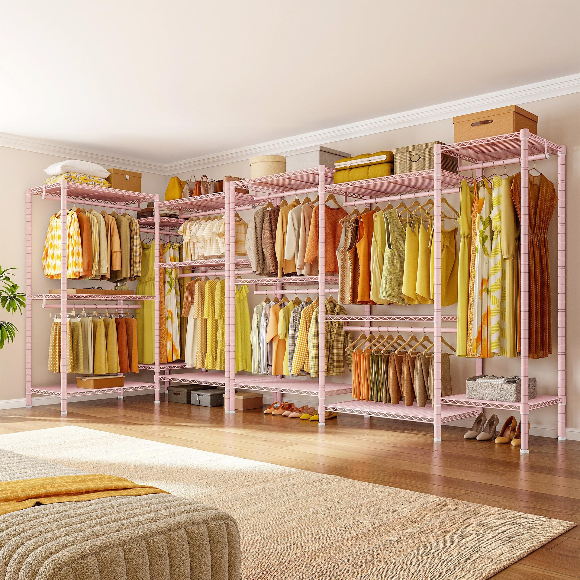 Clothes Rack Clothing Racks for Hanging Clothes Heavy Duty
