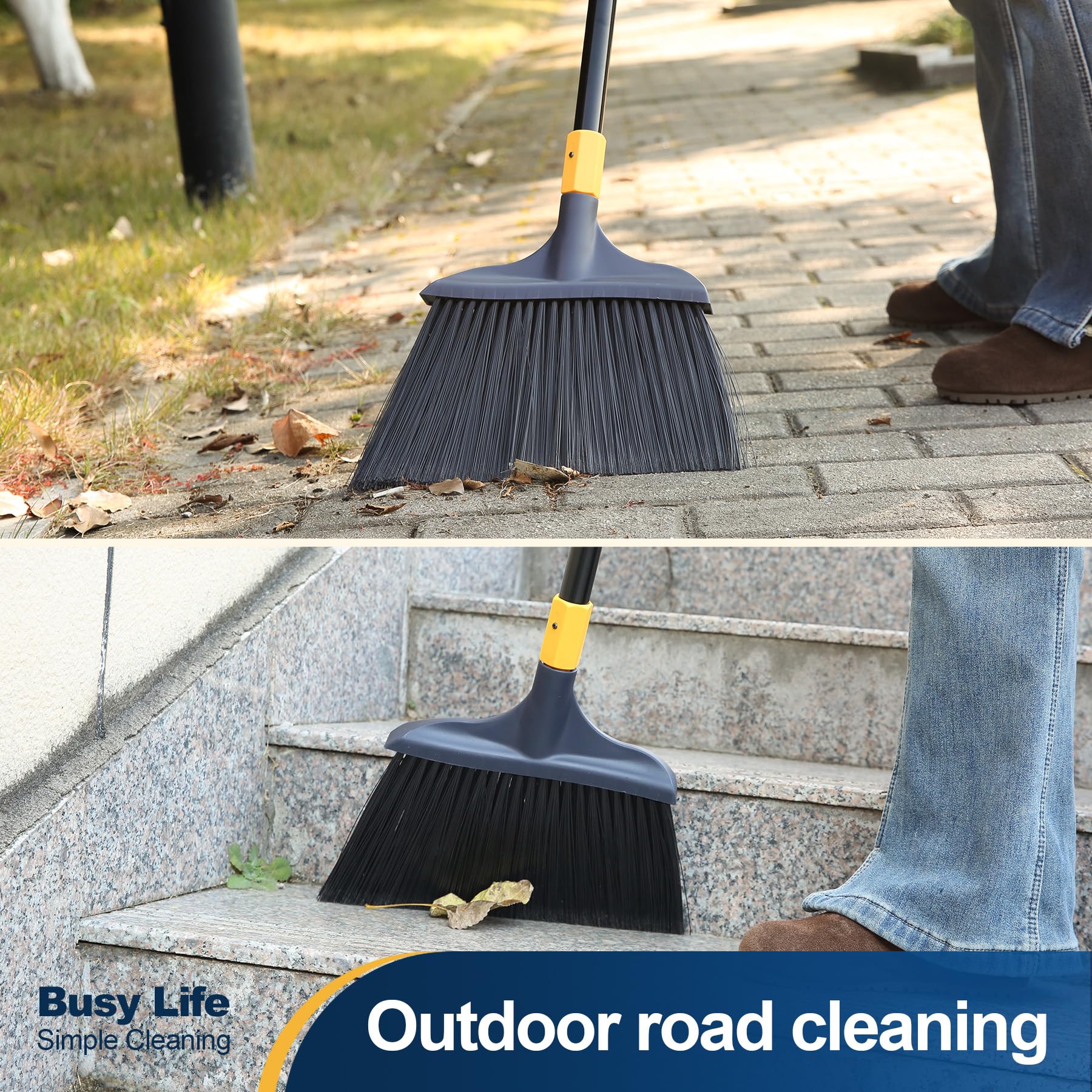 Heavy Duty Broom Outdoor Commercial Broom 54Inch