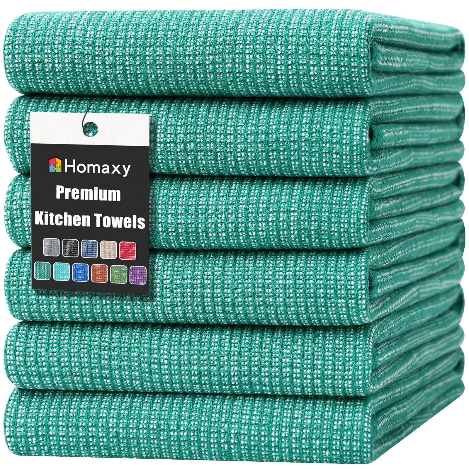 380 GSM Cotton Premium Kitchen Towels 6 Pack (6 Count)
