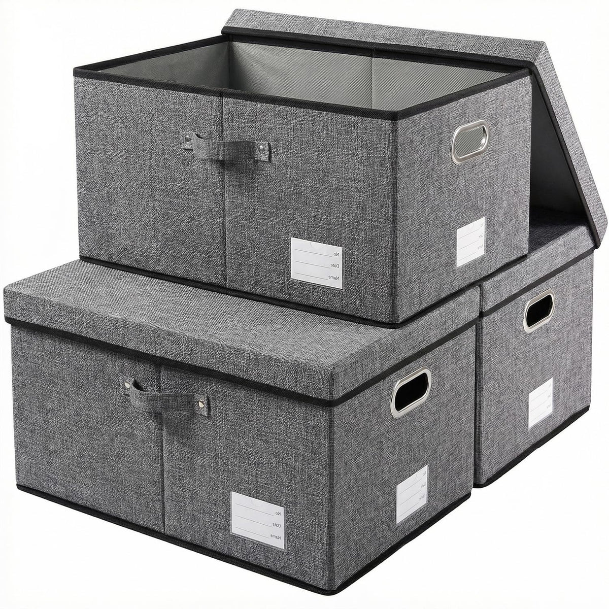 Storage Bins with Lids [3 (3 Count)