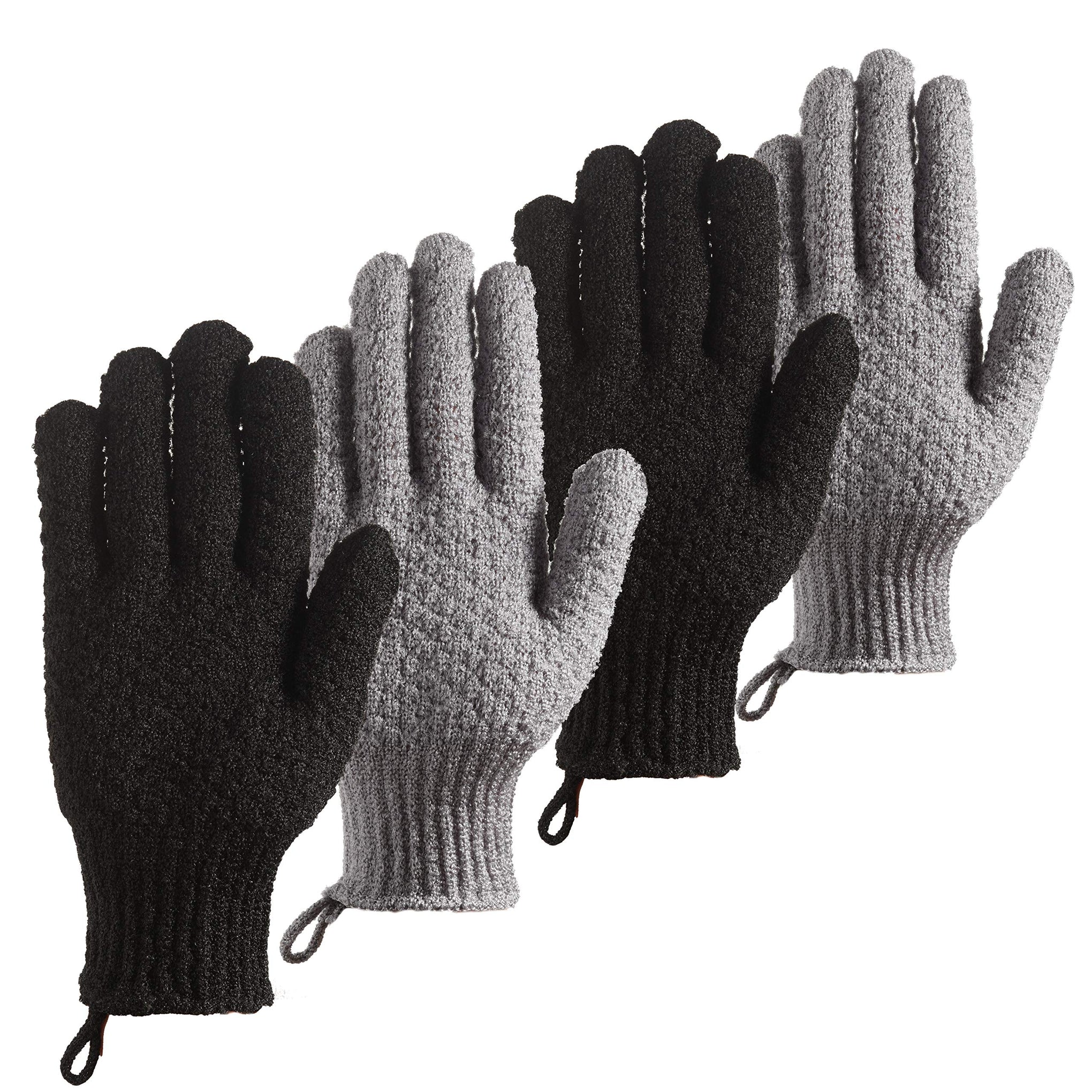 Bath Exfoliating Gloves (4 Count)