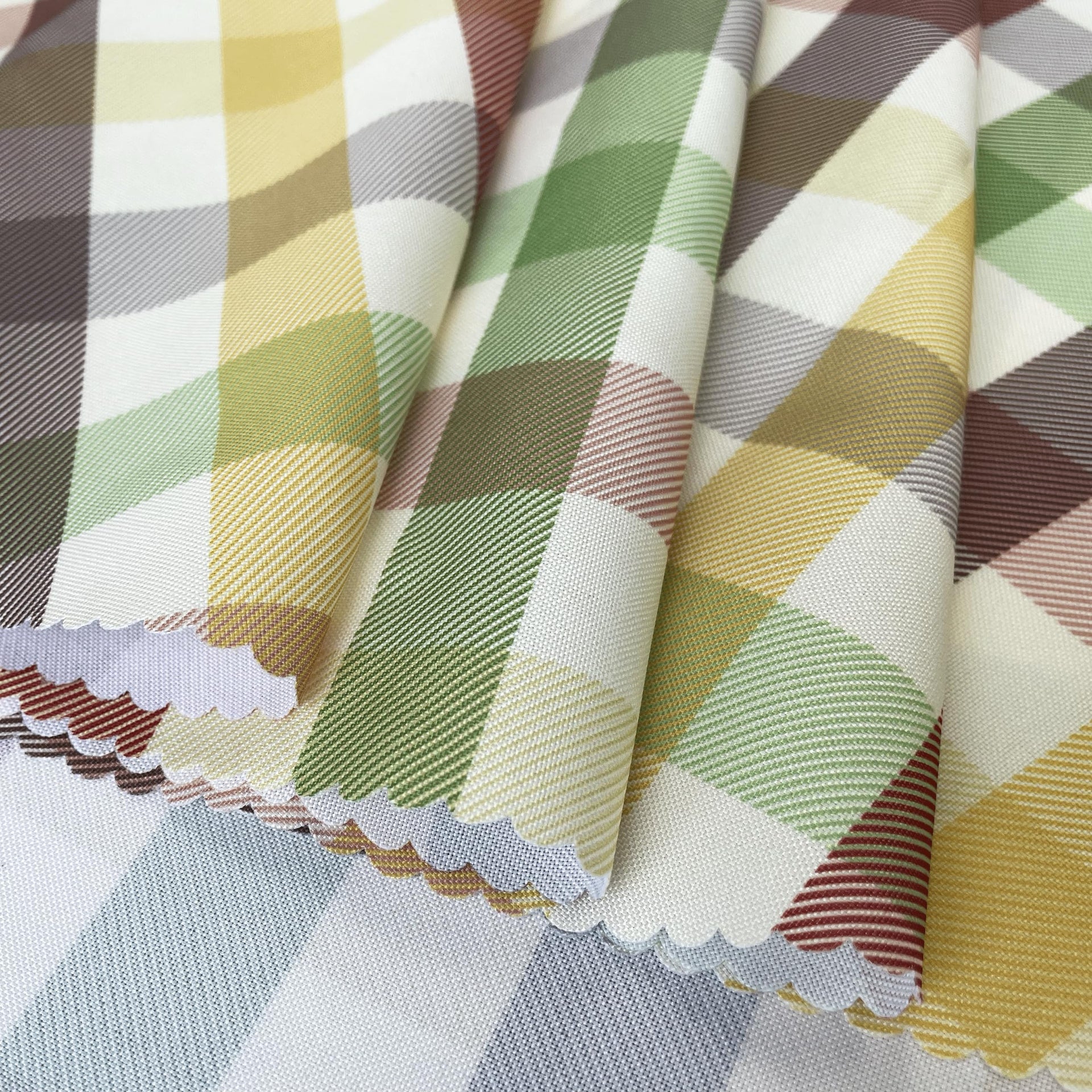 Waterproof Plaid Tablecloth Fabric