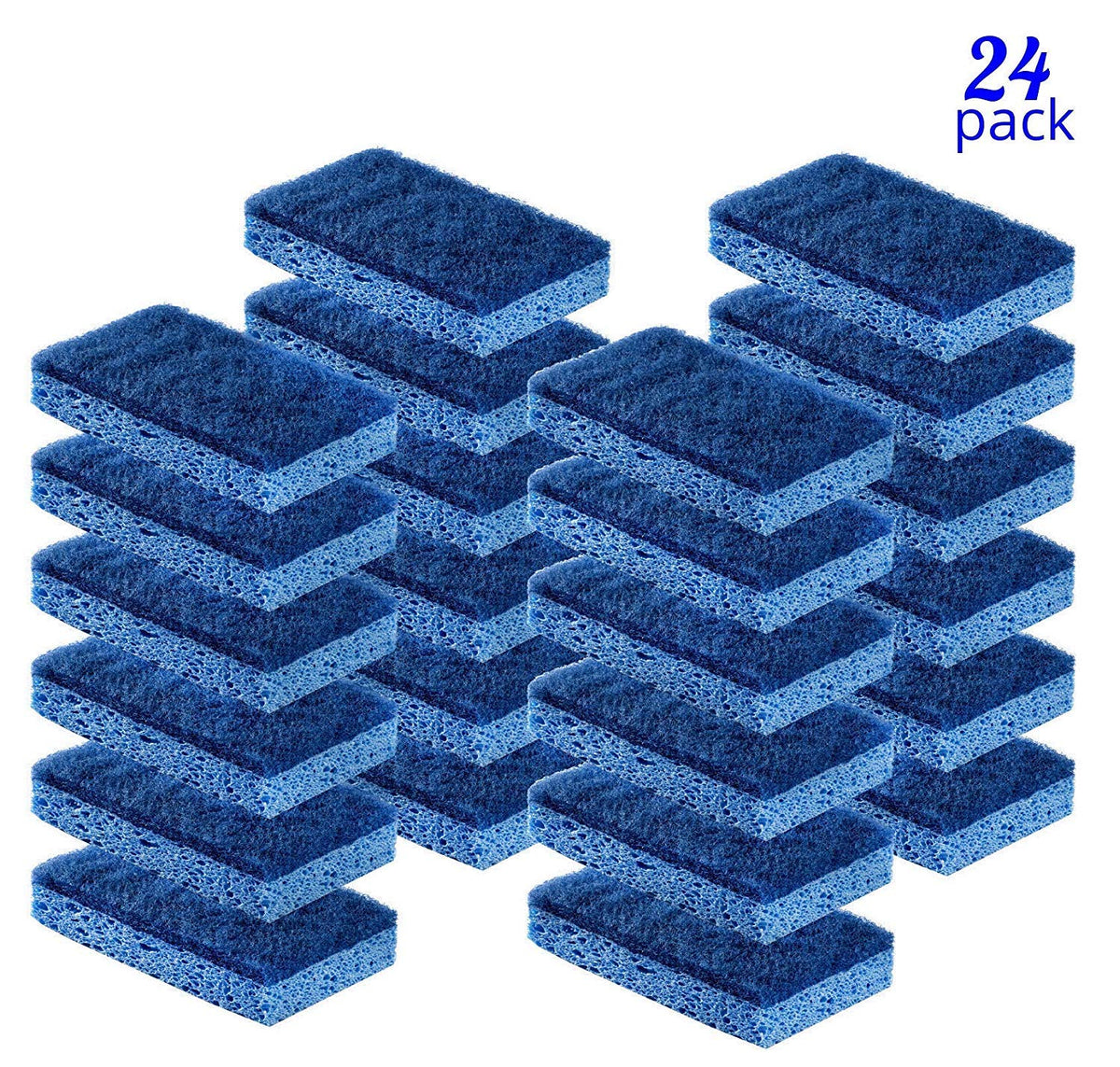 Non Scratch Cleaning Scrub Sponges (24 Count)