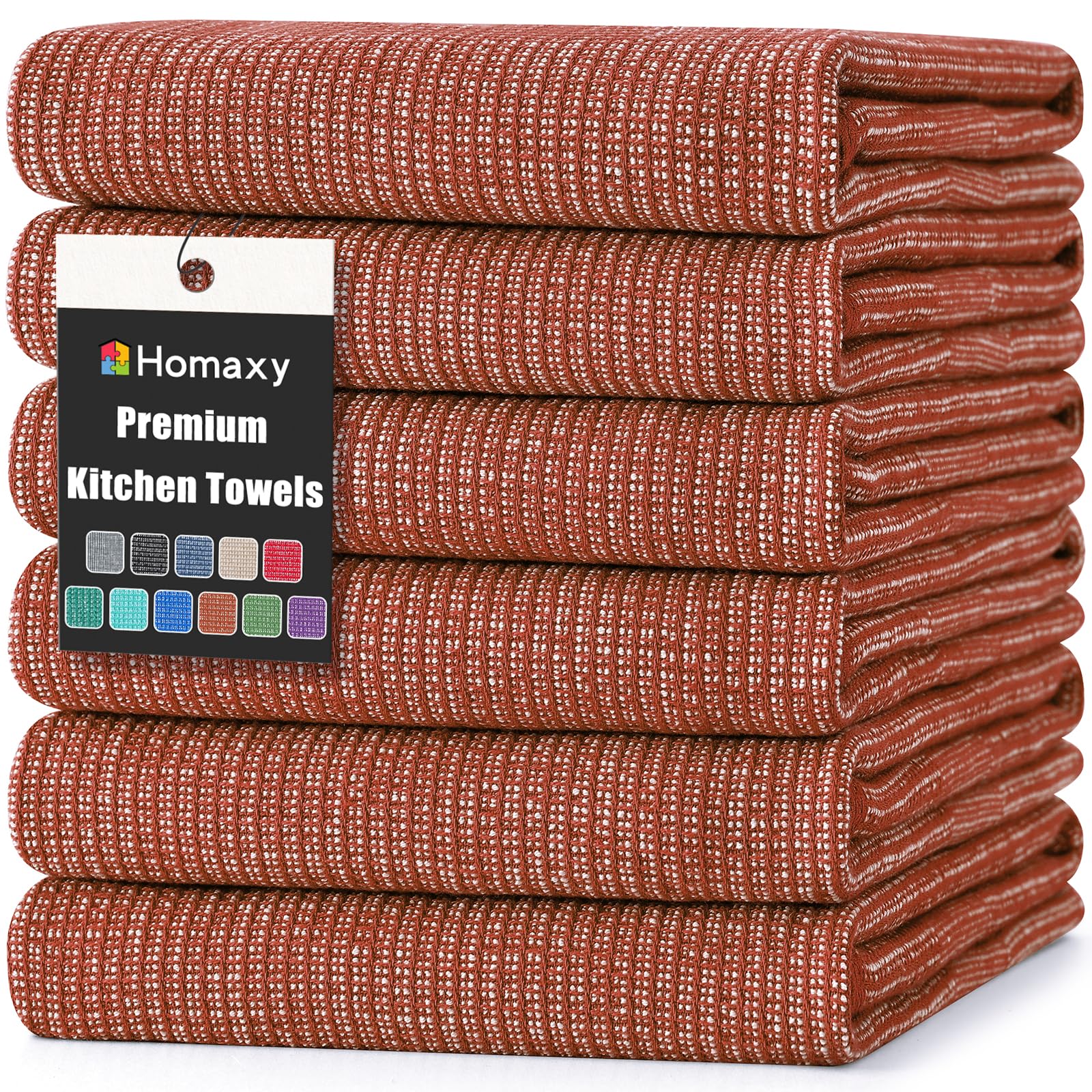 380 GSM Cotton Premium Kitchen Towels 6 Pack (6 Count)