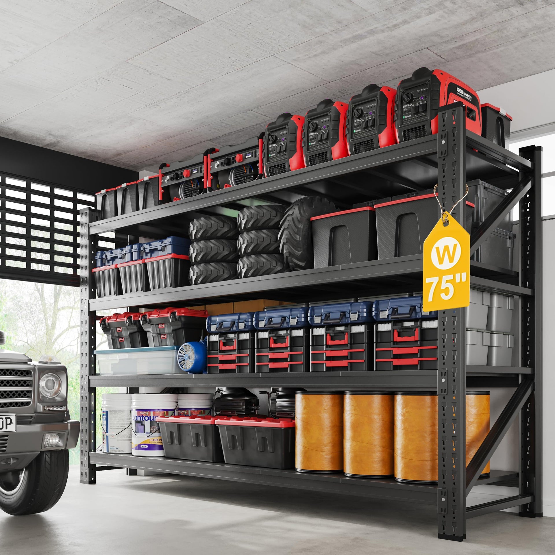 9000LBS Metal Steel Storage Shelves
