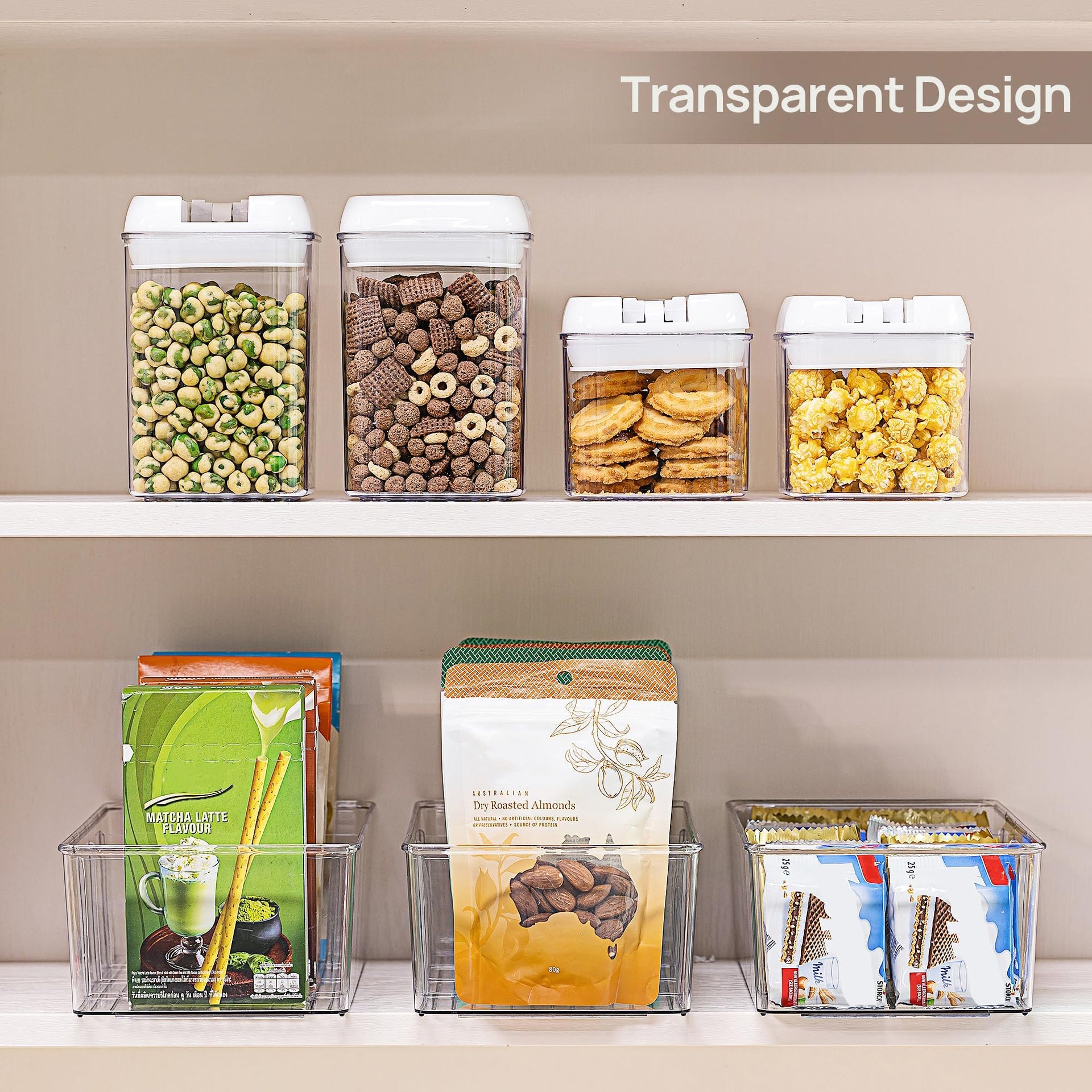 10 Pack Food Storage Organizer Bins (10 Count)