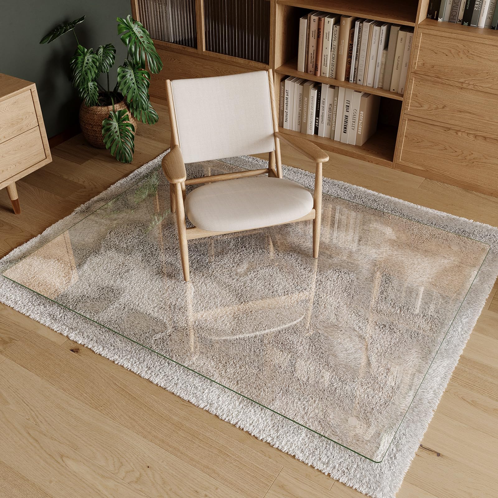 Tempered Glass Chair Mat 60"x46"