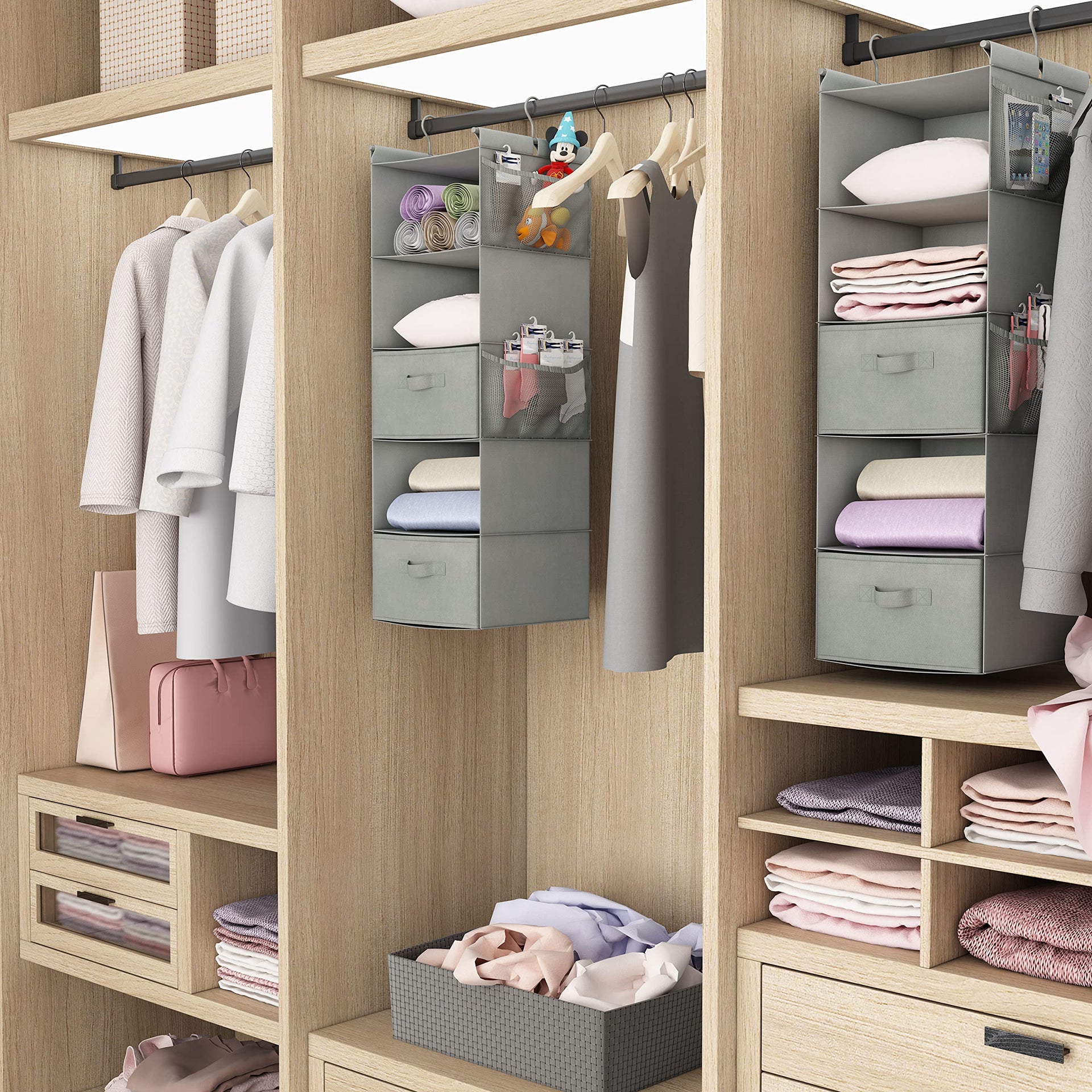 5 Tier Shelf Hanging Closet Organizer (5 Count)