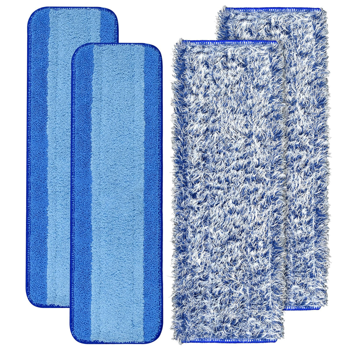 4 Pack Microfiber Cleaning Pad for Bona Mop Safe for Hardwood & Hard Surface Floors Dry Wet Floor Cleaning (4 Count)