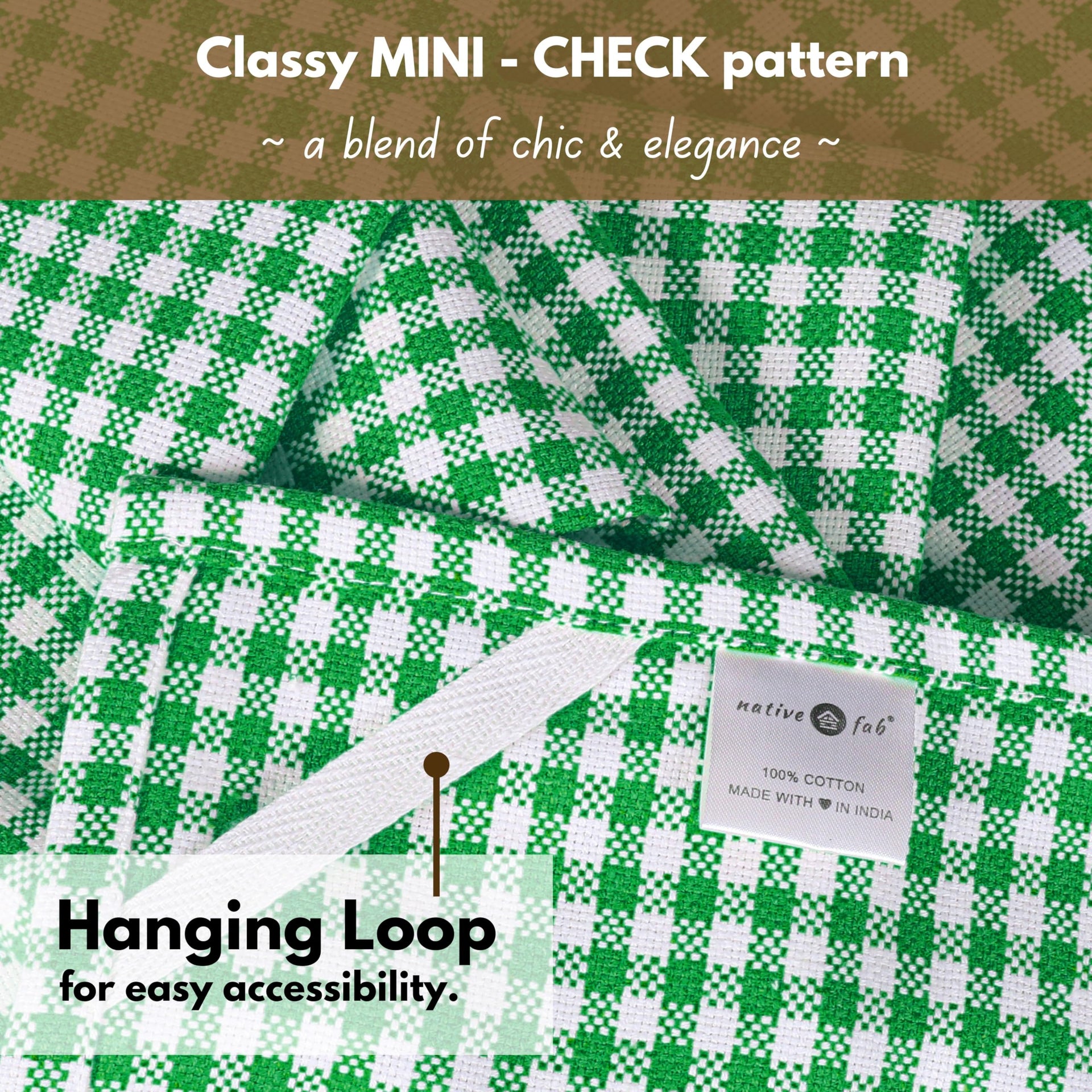 6 Pack Kitchen Towel with Hanging Loop 16x26 inches (6 Count)