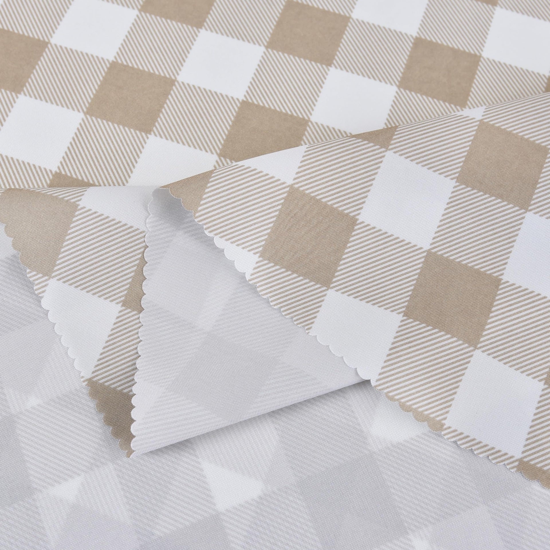 Waterproof Plaid Tablecloth Fabric