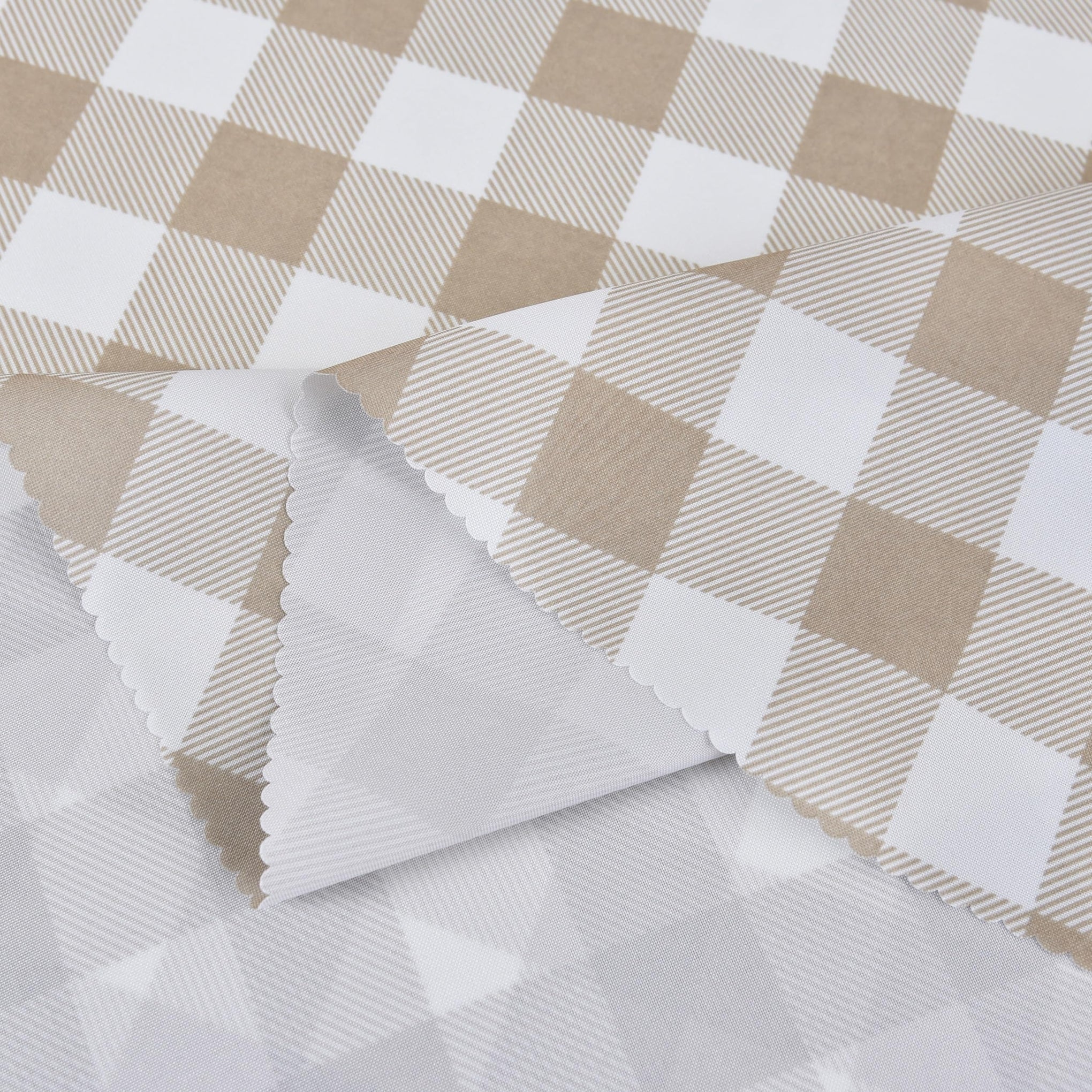 Waterproof Plaid Tablecloth Fabric
