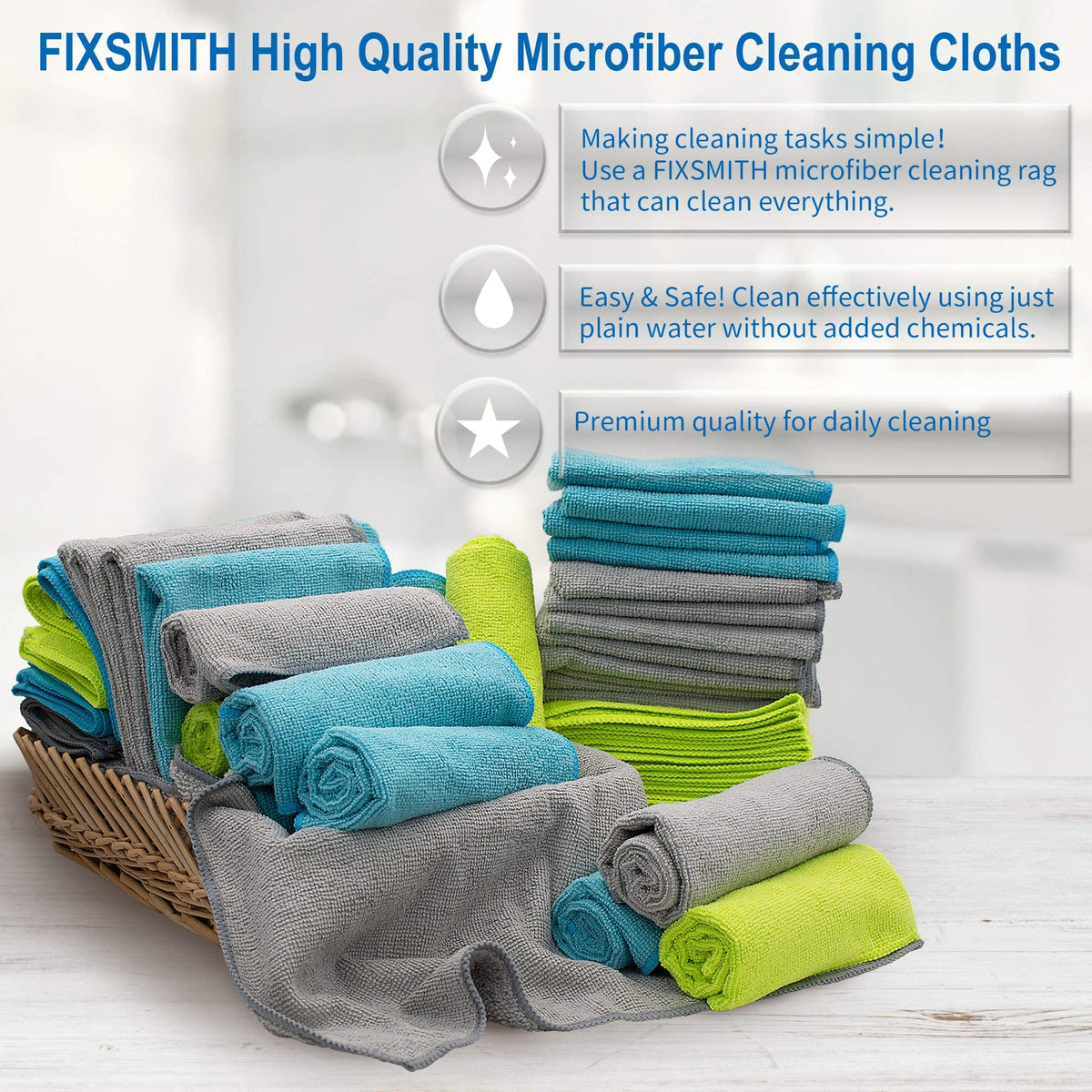 Microfiber Cleaning Cloth (50 Count)