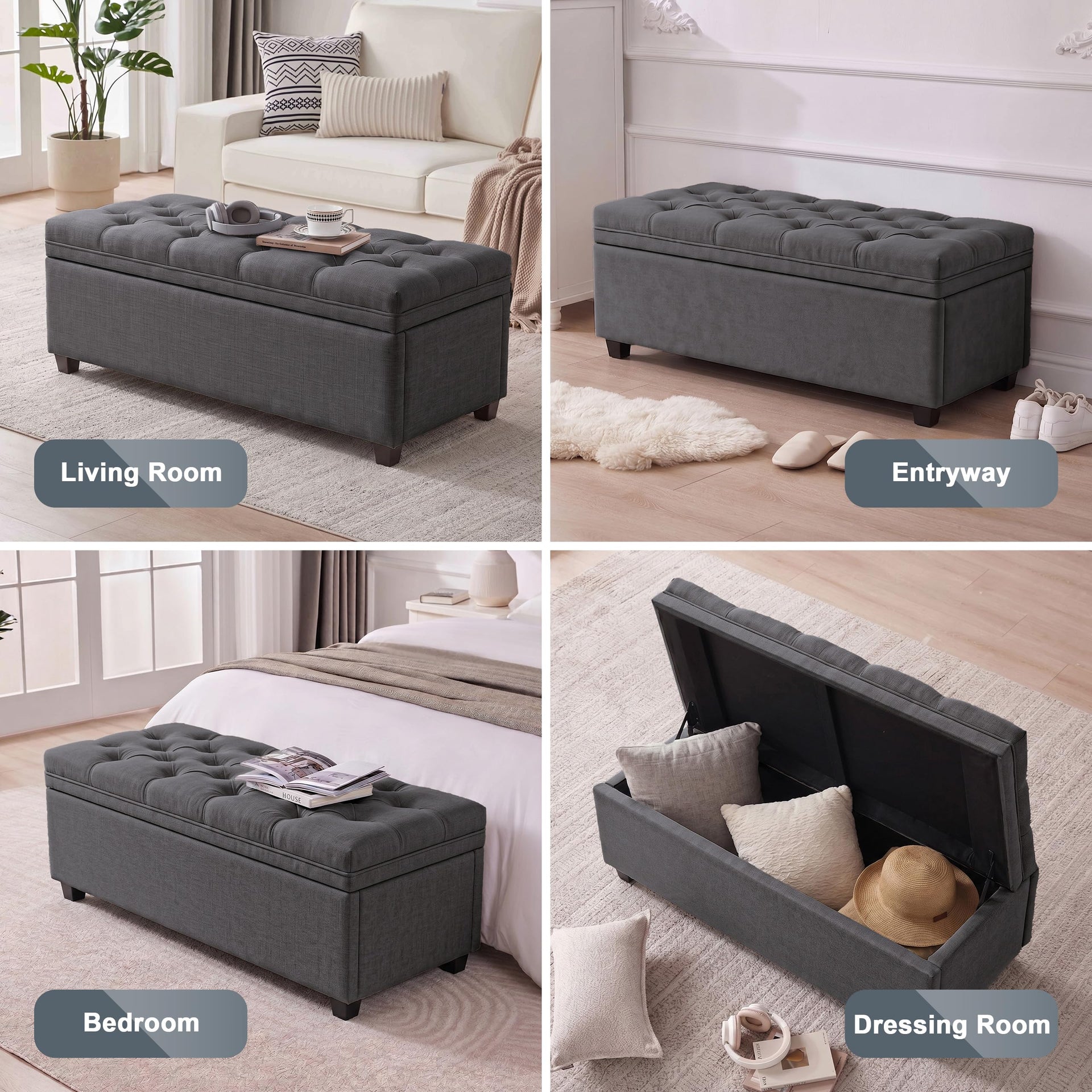 43 Inch Storage Ottoman
