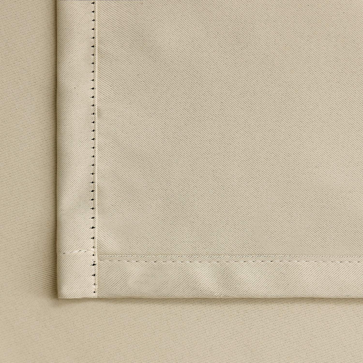 Beige Room Darkening Curtains 72 Inches Long (2 Count)
