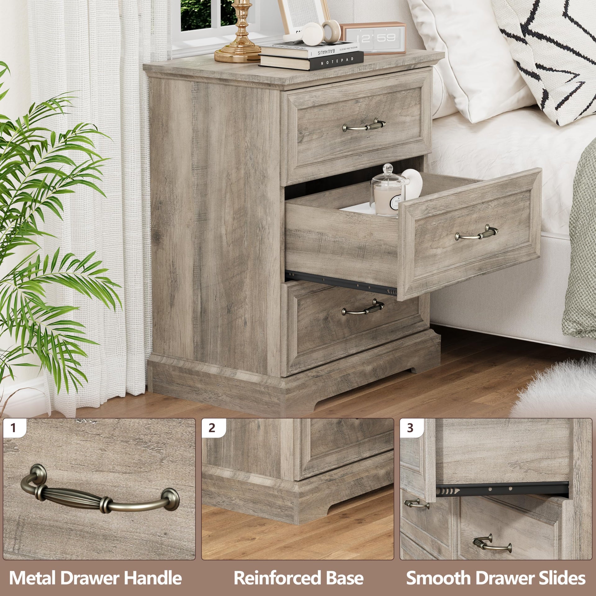 3 Drawer Dresser for Bedroom