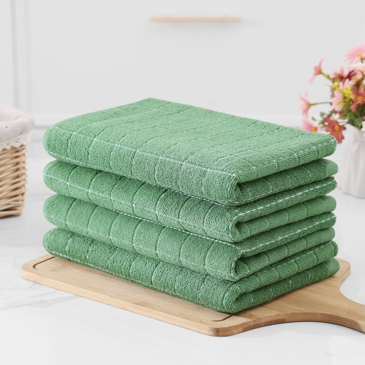 100% Cotton Terry Kitchen Towels (8 Count)