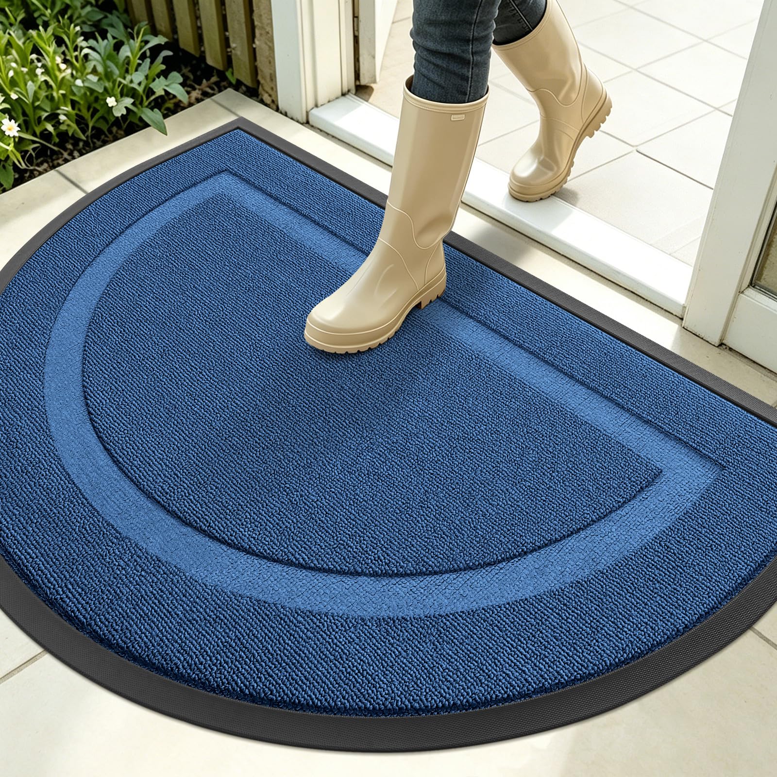 Half Circle Front Door Mat Outside 35x23 All