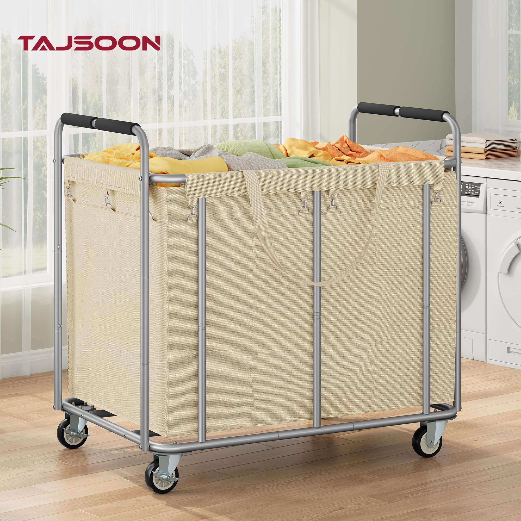 Large Laundry Cart with Wheels 450L