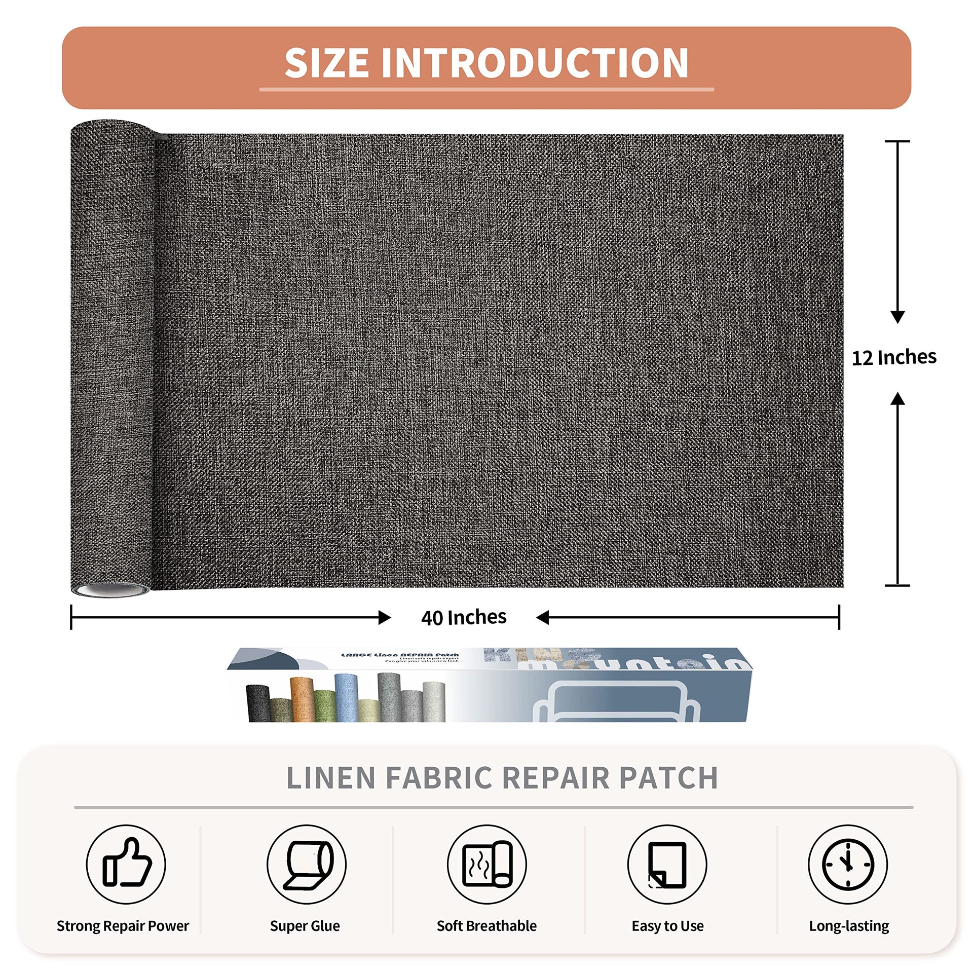 Coarse Linen Repair Patches