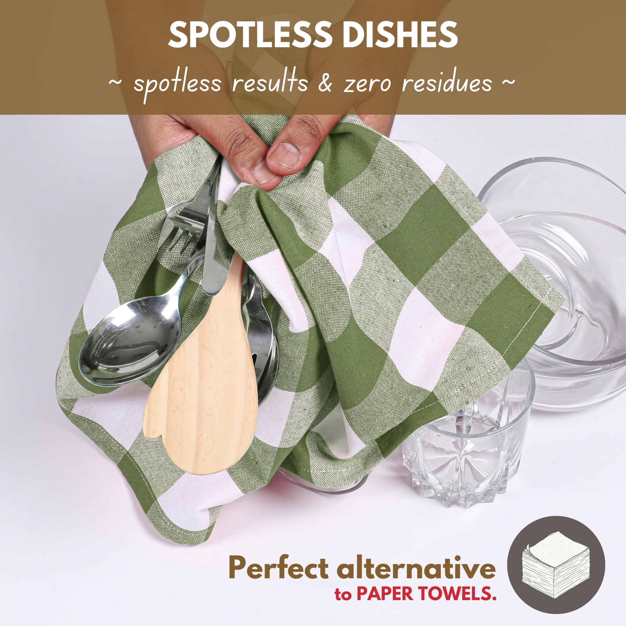 Buffalo Check Kitchen Dish Towels (4 Count)