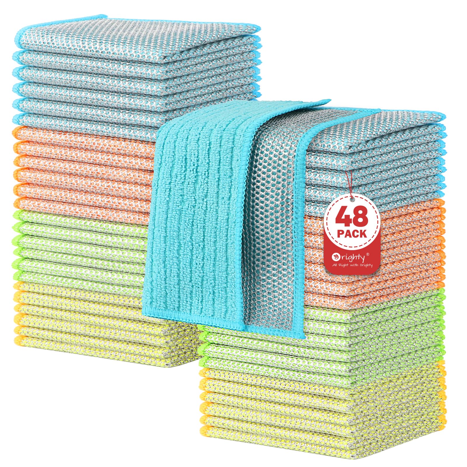 Dish Cloths 48 Pack Double (48 Count)