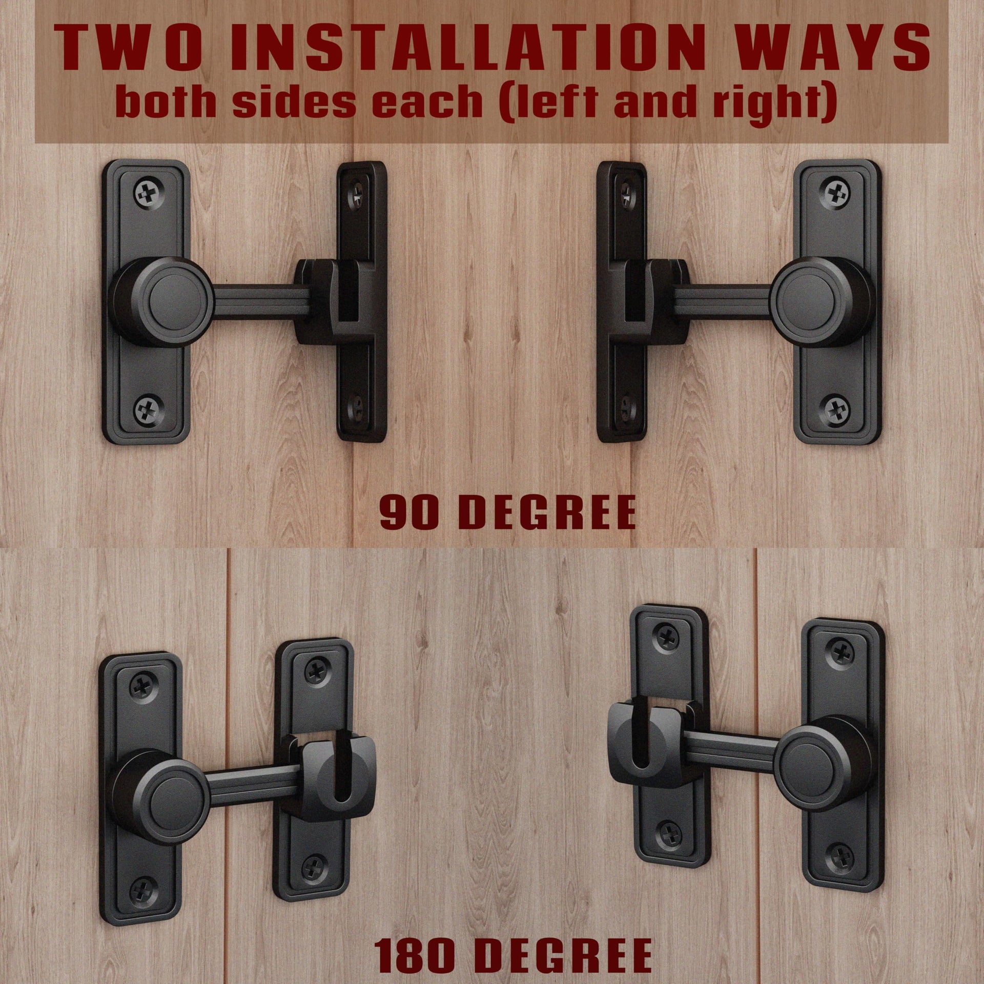 Barn Door Privacy Latch