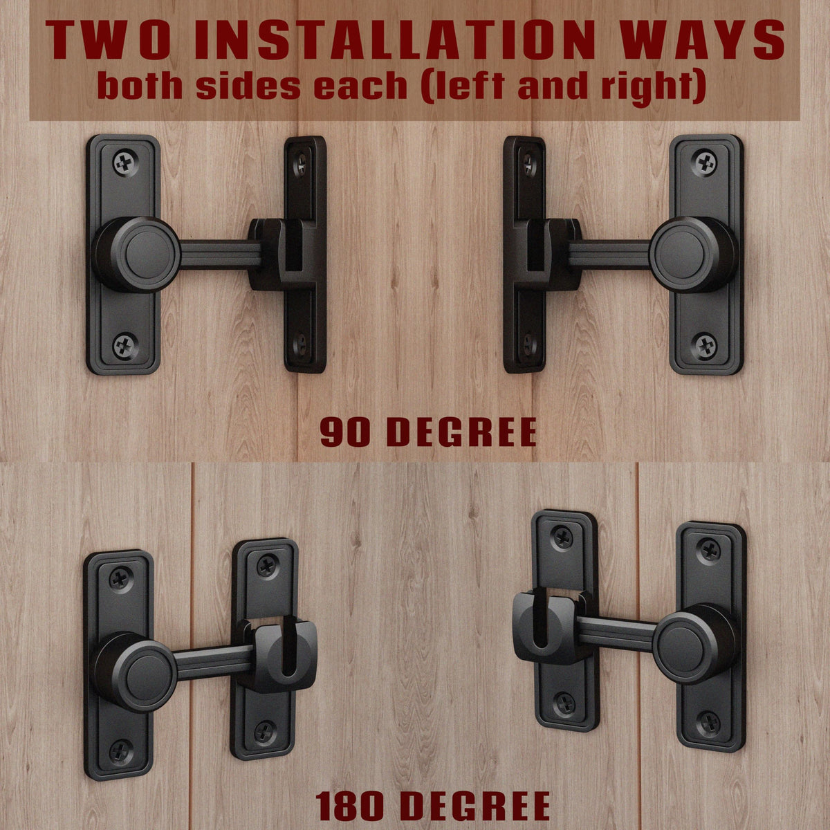 Barn Door Privacy Latch