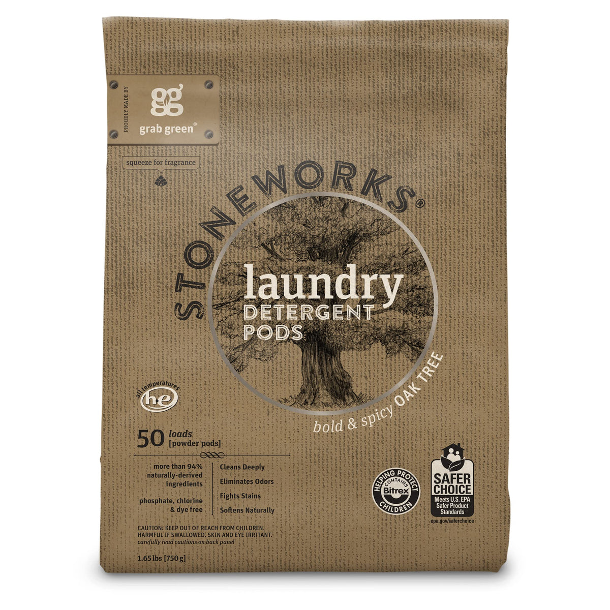 Stoneworks Laundry Detergent Pods and Dryer Sheet Bundle (80 Count)