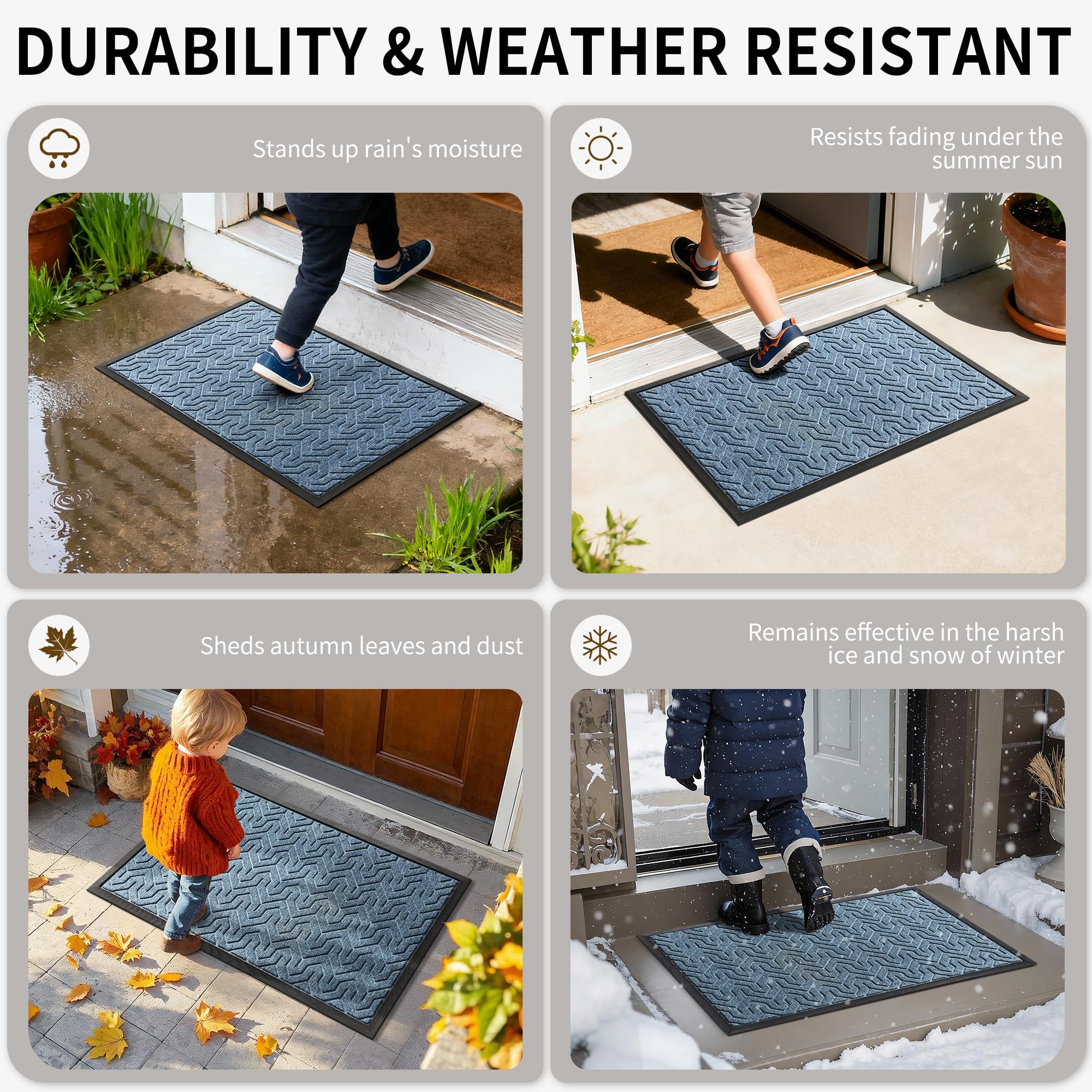 Extra Large Door Mat Outside Entrance 60x36