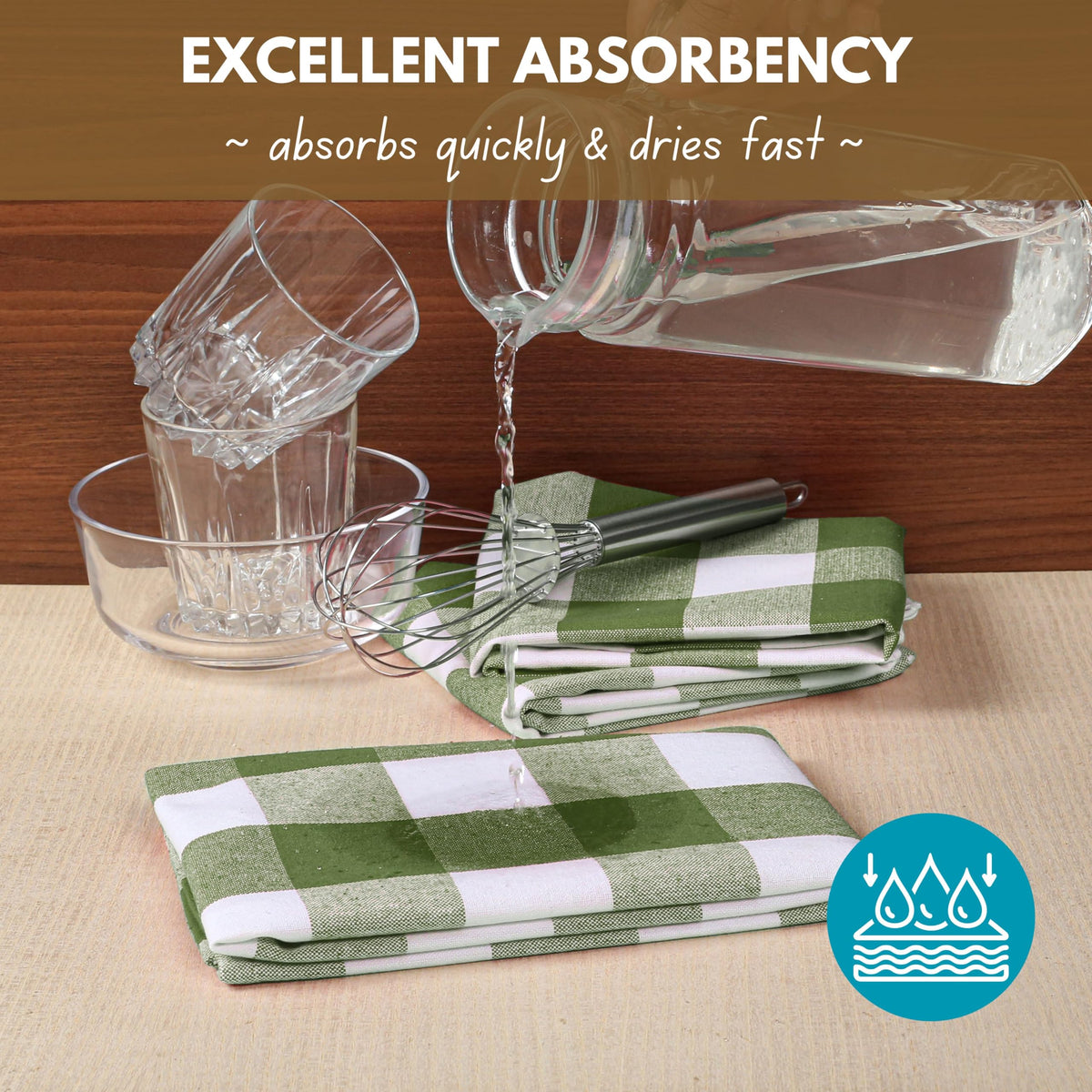 Buffalo Check Kitchen Dish Towels (6 Count)