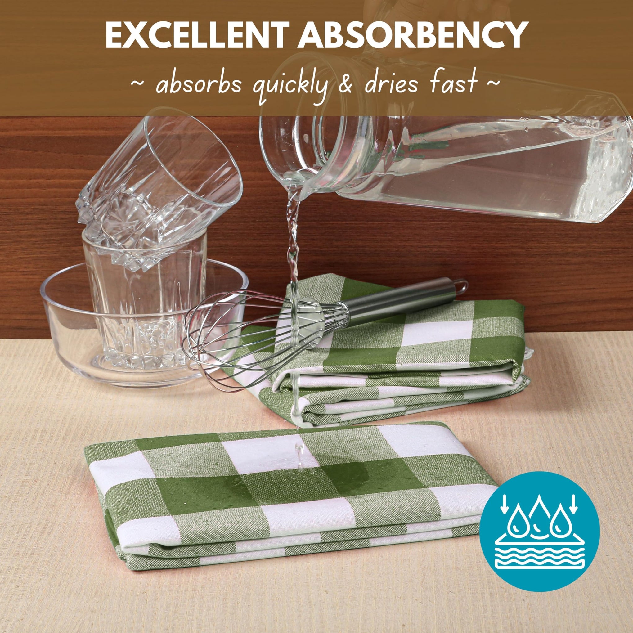 Buffalo Check Kitchen Dish Towels (4 Count)