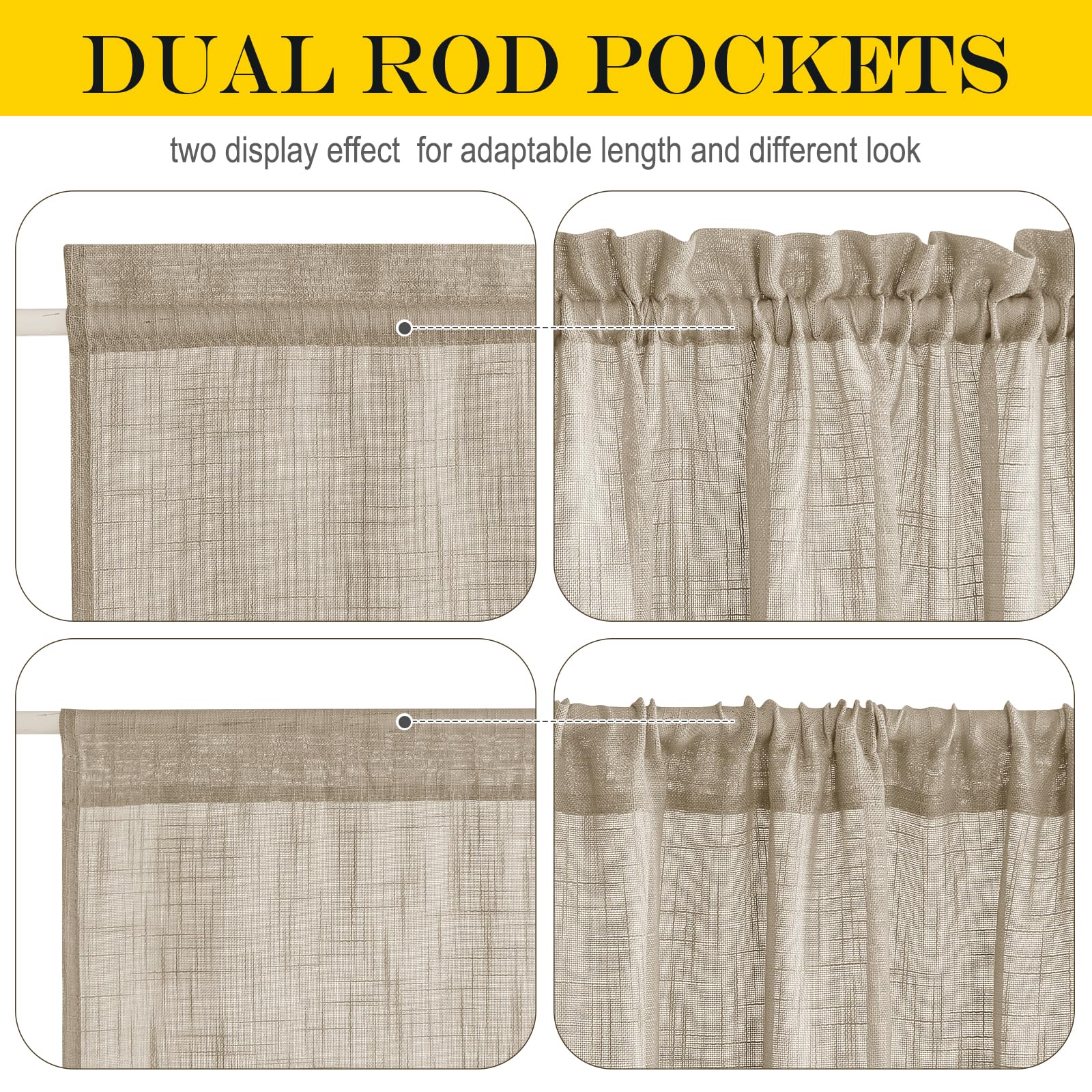 Sheer Back Door Curtain