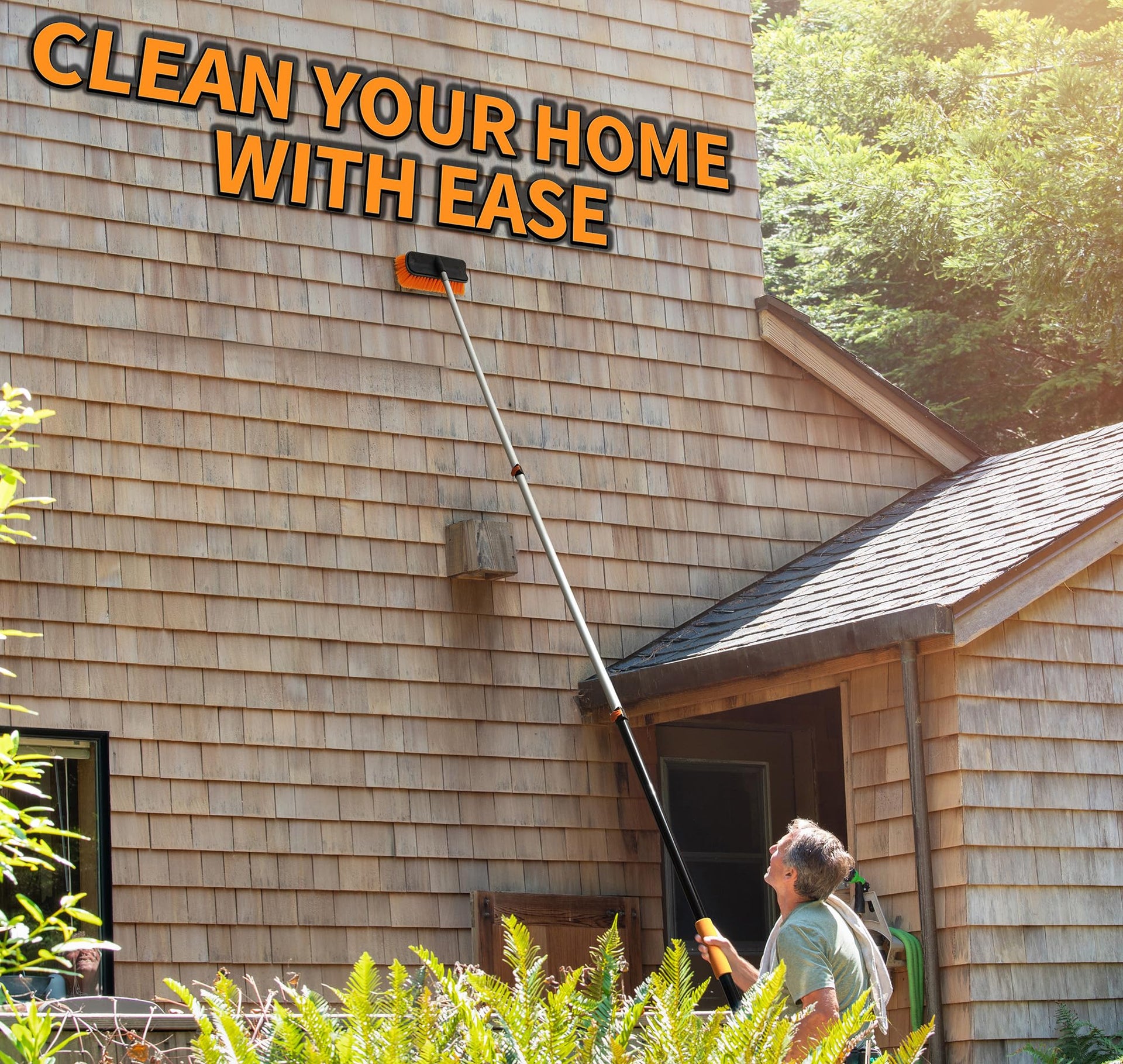 36 Foot High Reach Telescoping Duster Kit with 5