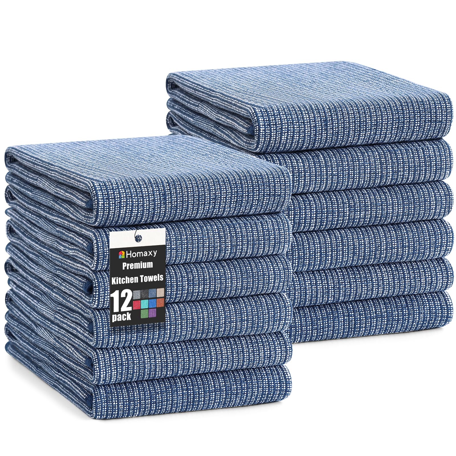 380 GSM Cotton Premium Kitchen Towels 12 Pack (12 Count)