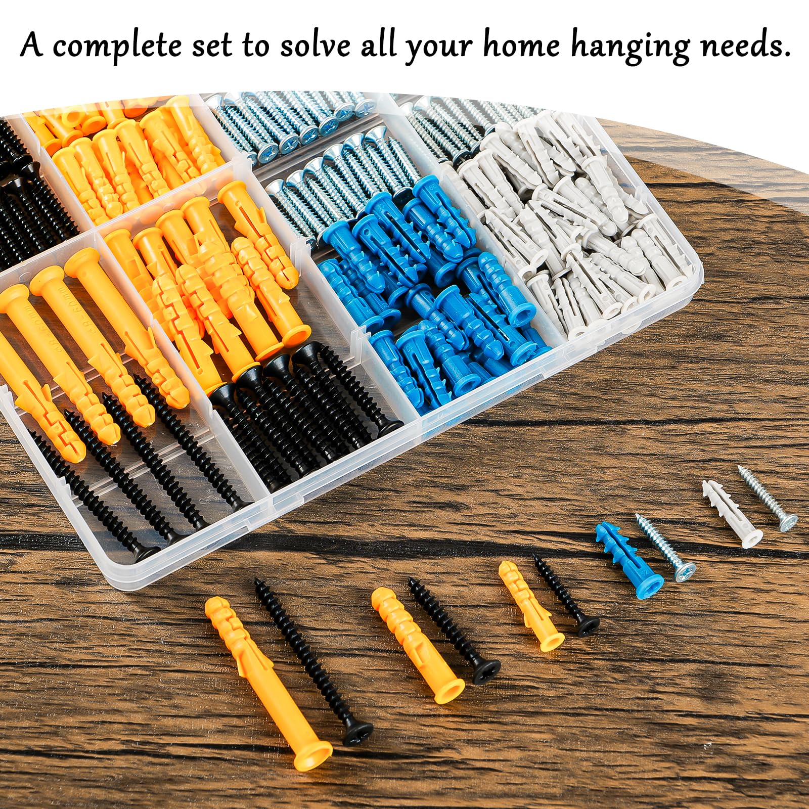 270Pcs Wall Anchors Kit for Home Improvement and Decor
