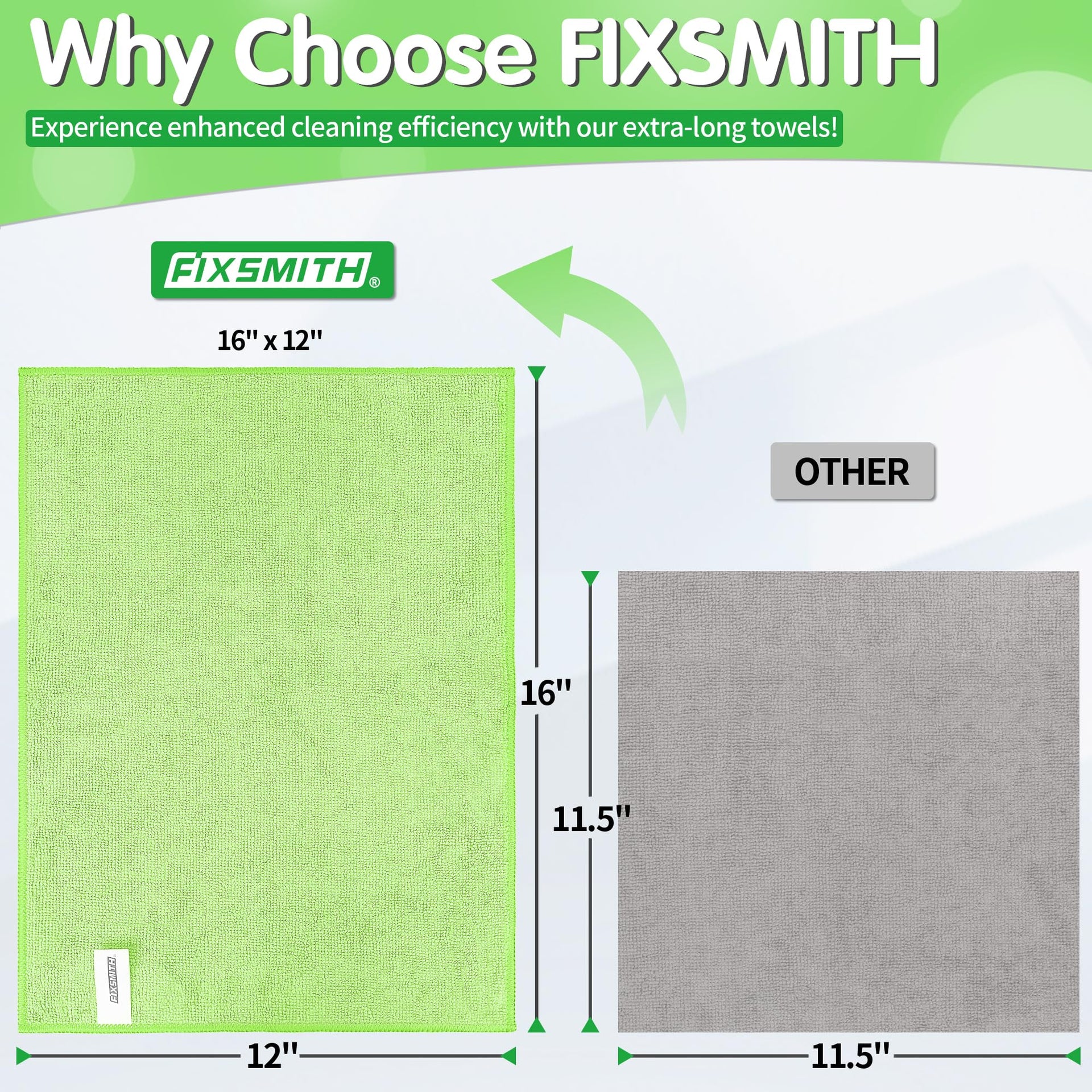 Sage Green Microfiber Cleaning Cloth (12 Count)