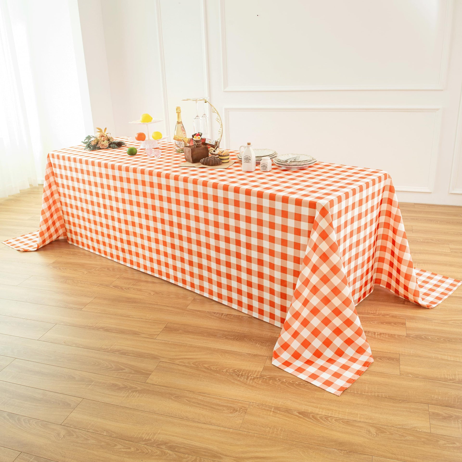 Classic Gingham Buffalo Tablecloth Fabric