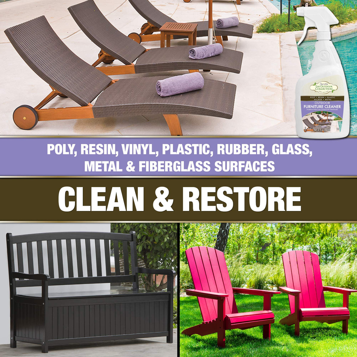 Outdoor Patio Furniture Cleaner
