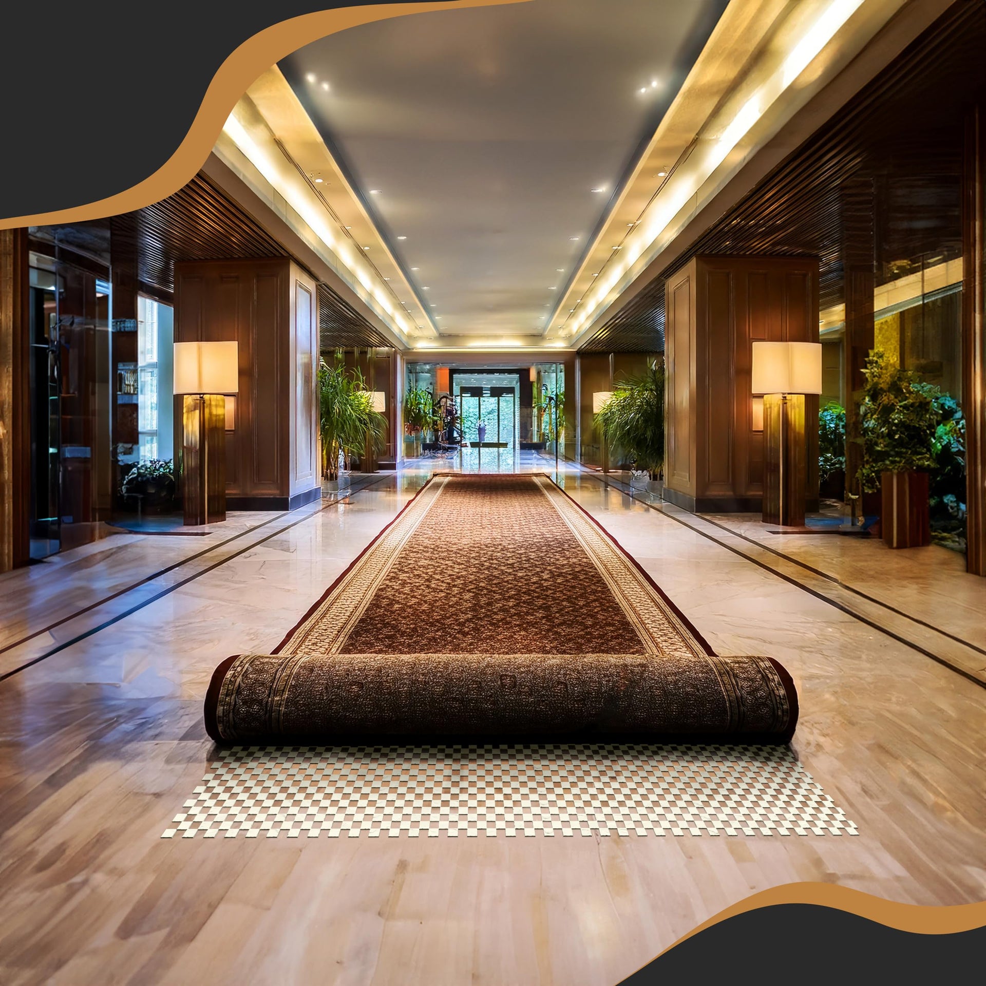 3 ft x60 ft White Non Skid Rug Pad Roll for Hallway Rugs & Runners (180 Sq Ft)